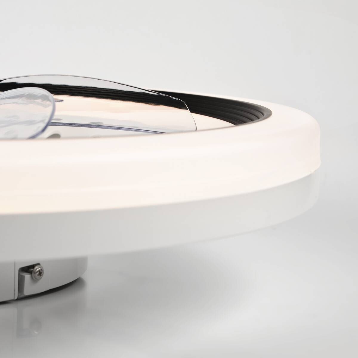 Lamkur LED-Deckenventilator FALCO 49908 schwarz weiß H/L: ca. 17x50 cm max. 40 W