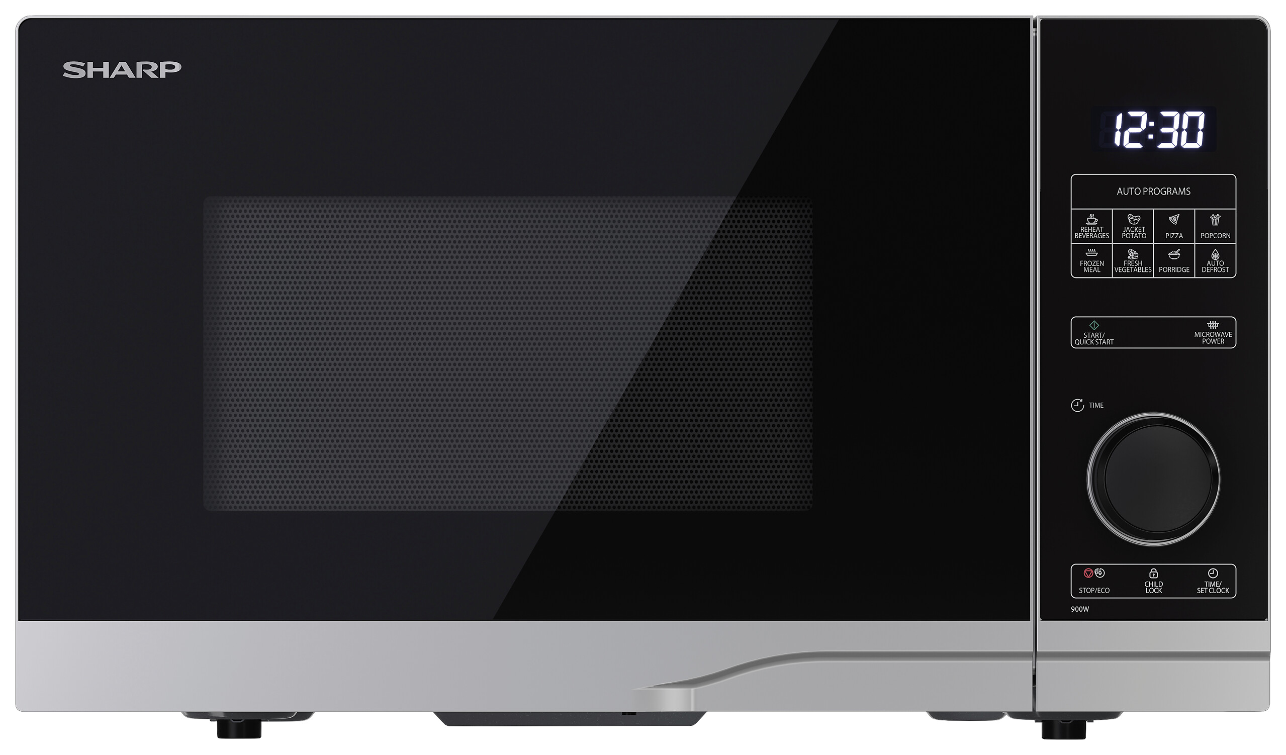 Sharp Mikrowelle YC-PS254AE-S silber Glas B/H/T: ca. 48,3x28,1x40,3 cm