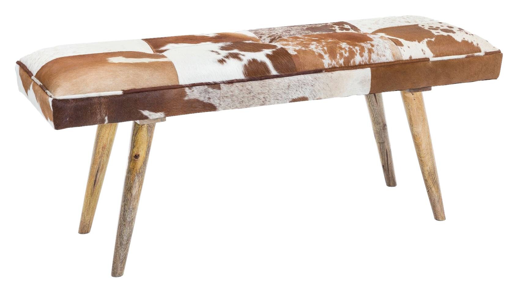 Wohnling Sitzbank natur Echtholz B/H/T: ca. 120x52x40 cm