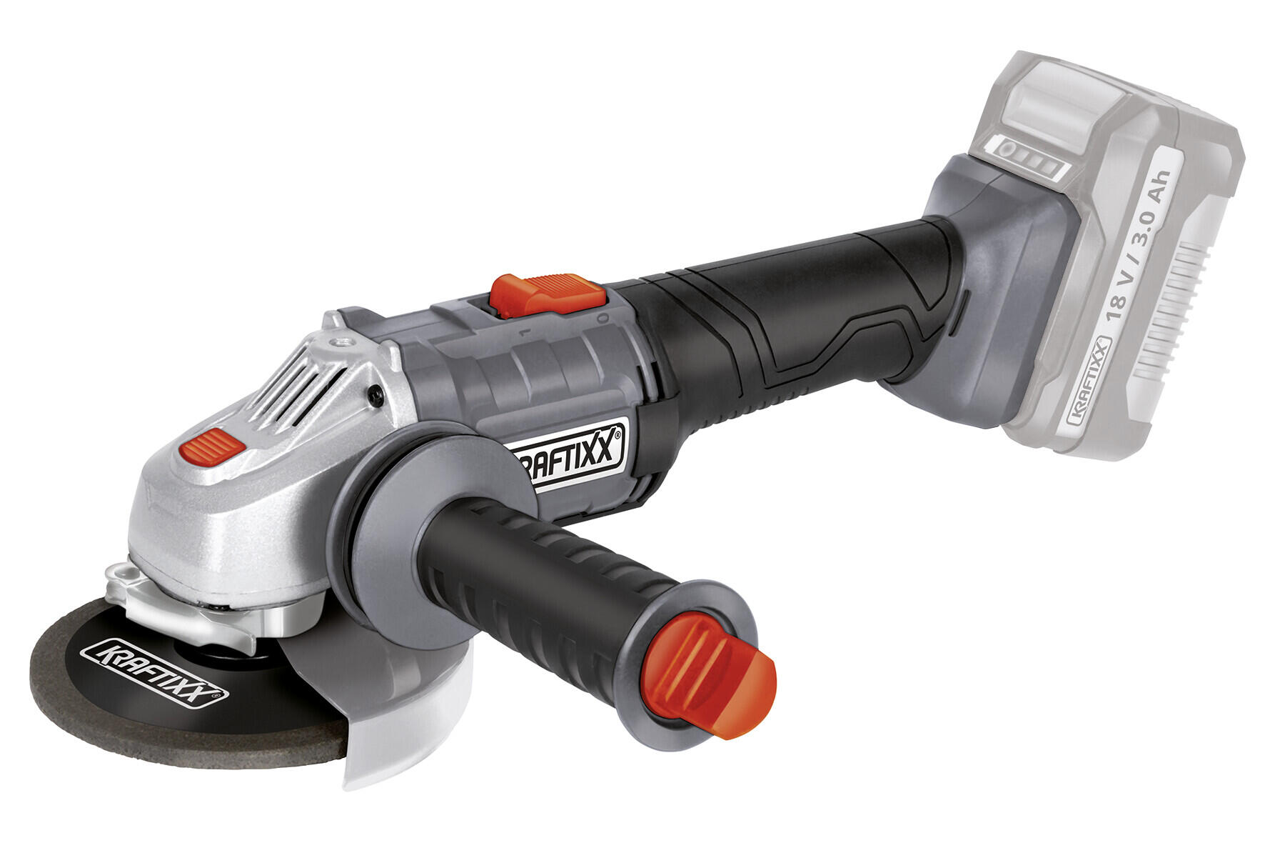 Kraftixx Akku-Winkelschleifer KX-WS 18 Li-Solo