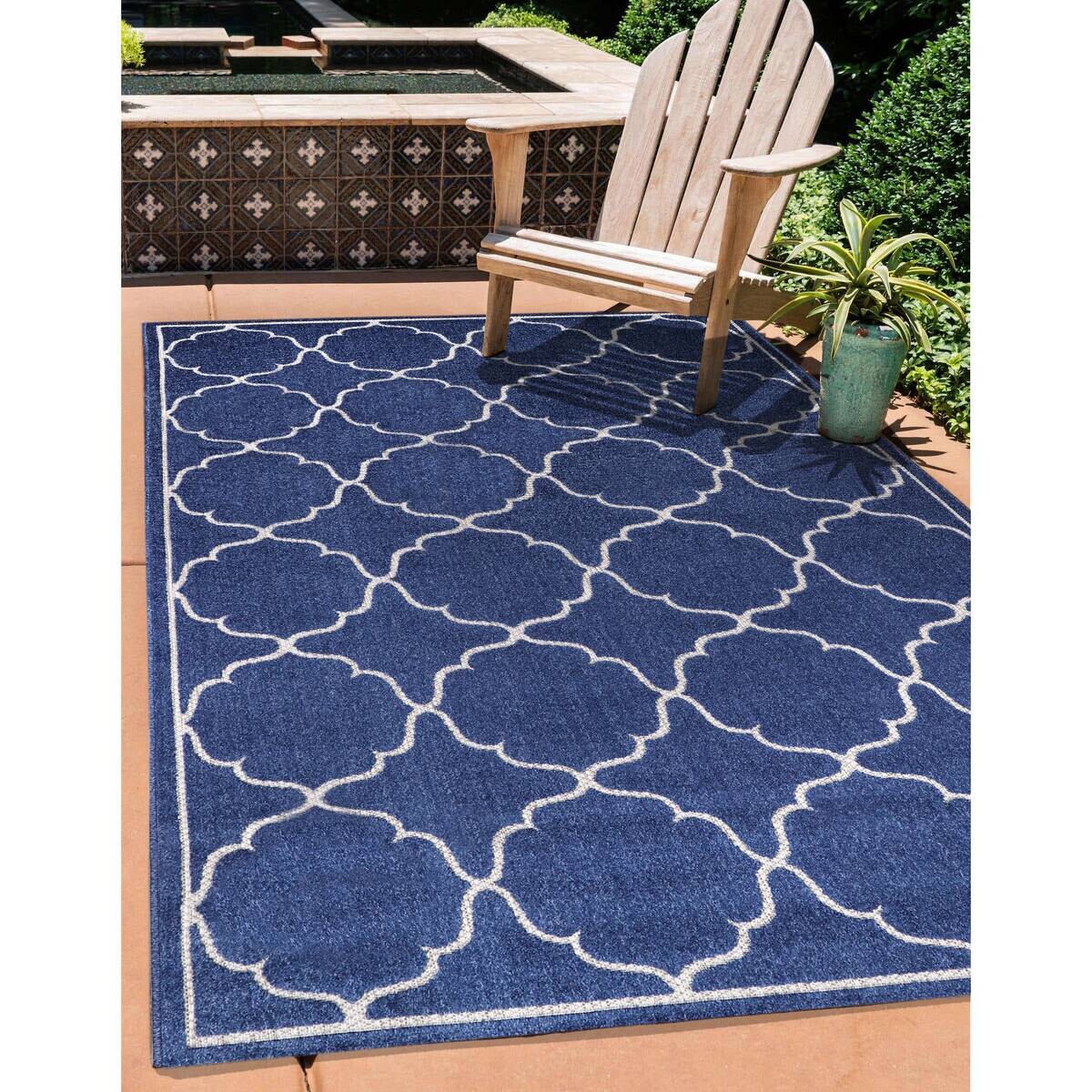 Sanat Outdoorteppich BERLIN blau B/L: ca. 120x170 cm