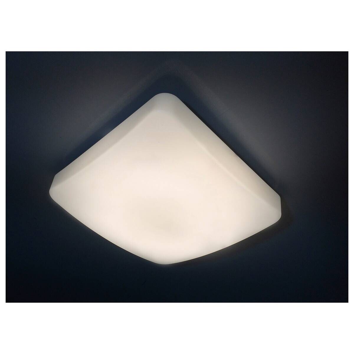 Näve Leuchten LED-Deckenleuchte weiß Metall Kunststoff B/H/T: ca. 27x27x8 cm