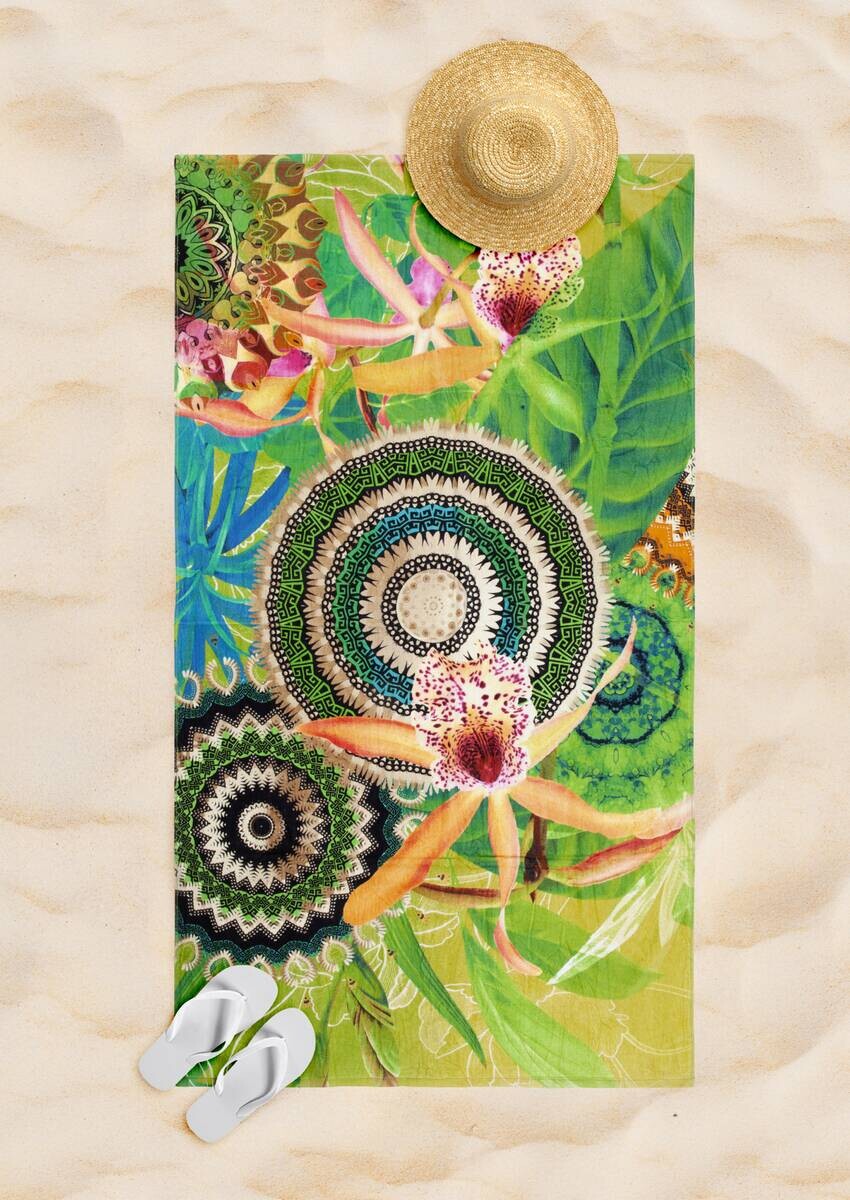 HIP Strandtuch Yissa Multi Baumwolle B/L: ca. 100x180 cm