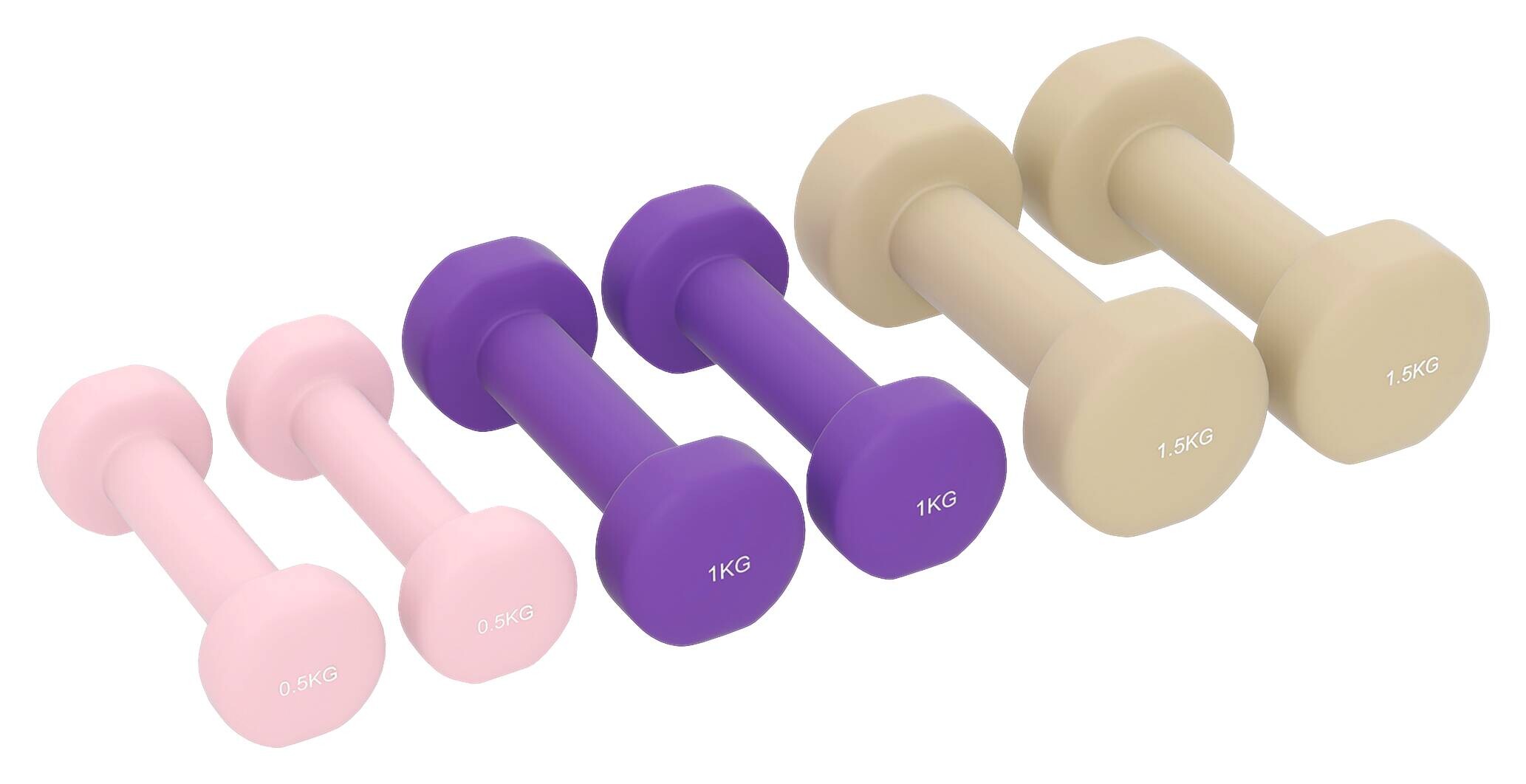 HOMCOM Kurzhanteln kaffee Kunstleder B/H/L: ca. 18x7,5x43 cm