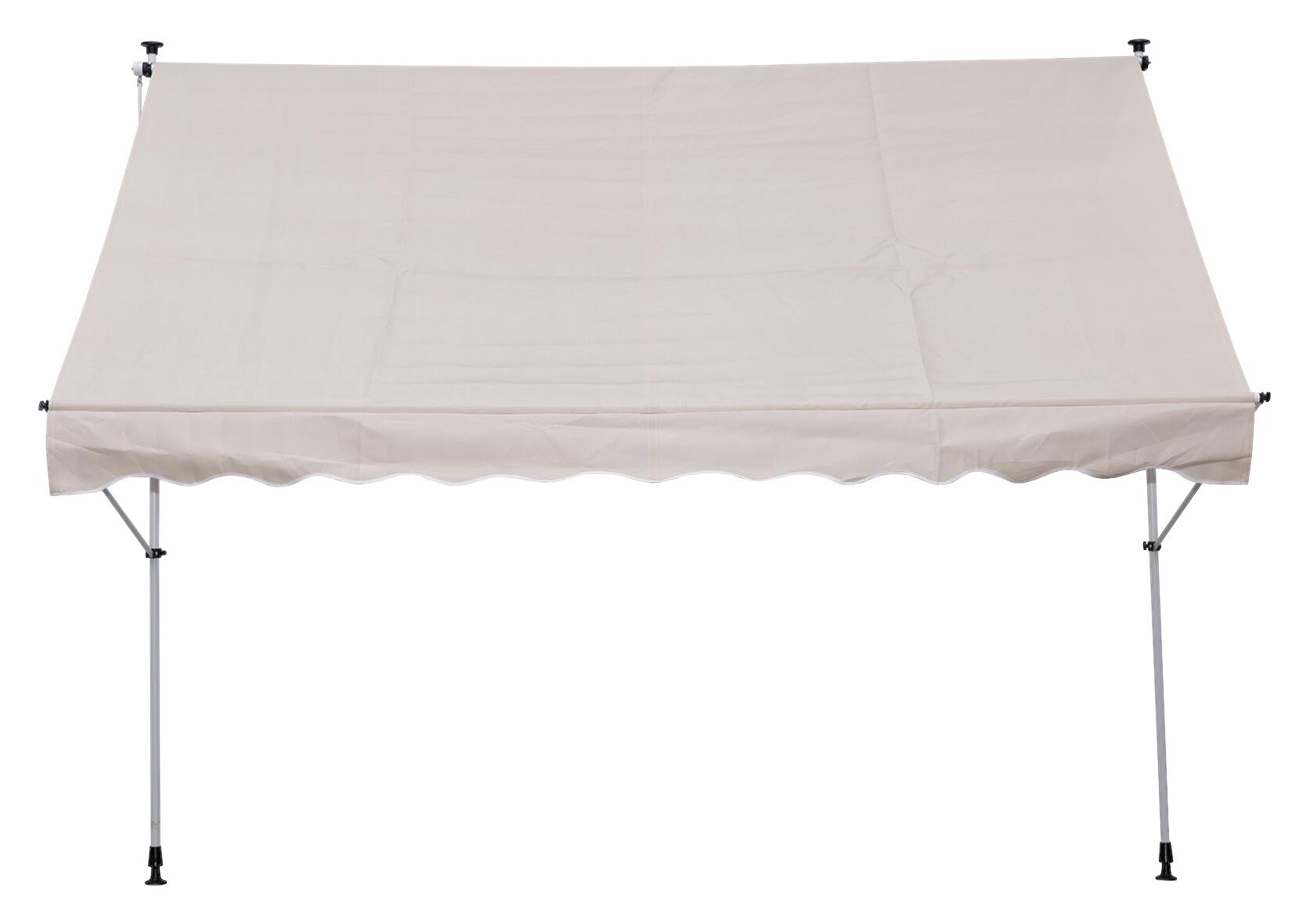 Outsunny Klemm-Markise beige B/H/L: ca. 300x280x150 cm