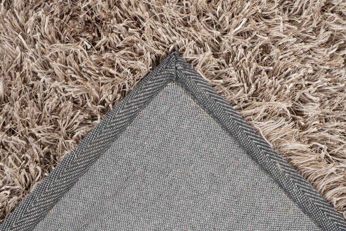 Arte Espina Hochflorteppich Beat 8102 Weiß / Taupe taupe B/L: ca. 120x180 cm