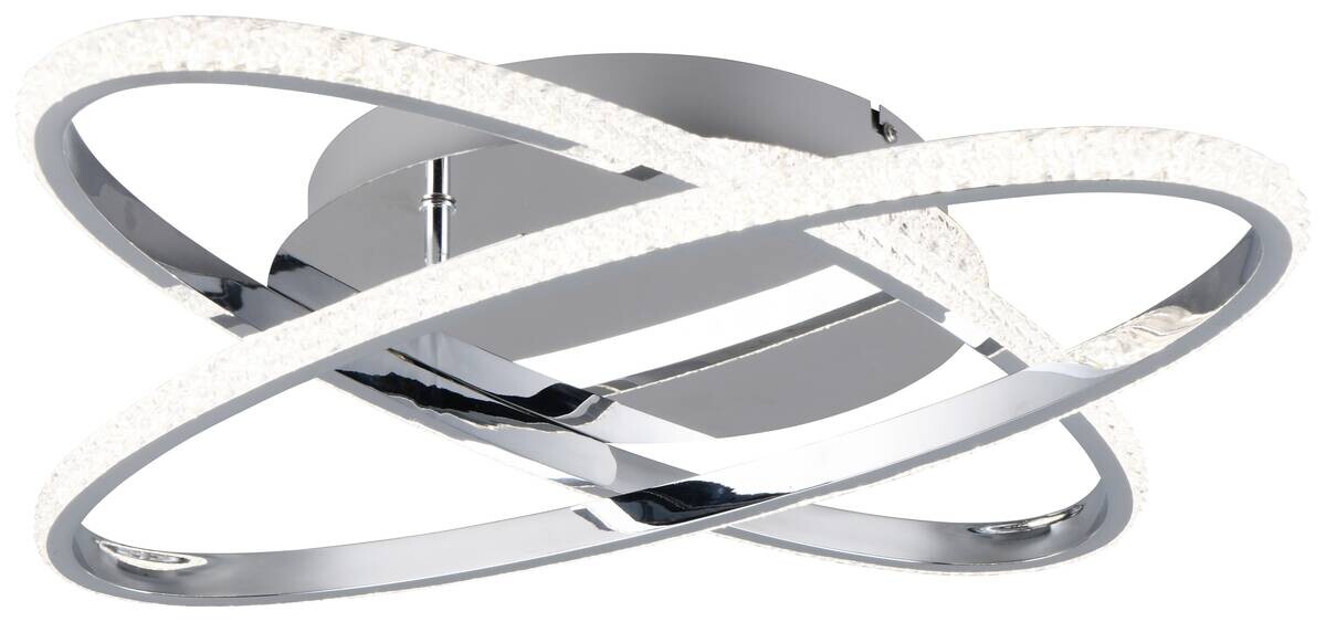 Reality Deckenleuchte Lane Chrom Metall B/H/D: ca. 58x9x58 cm