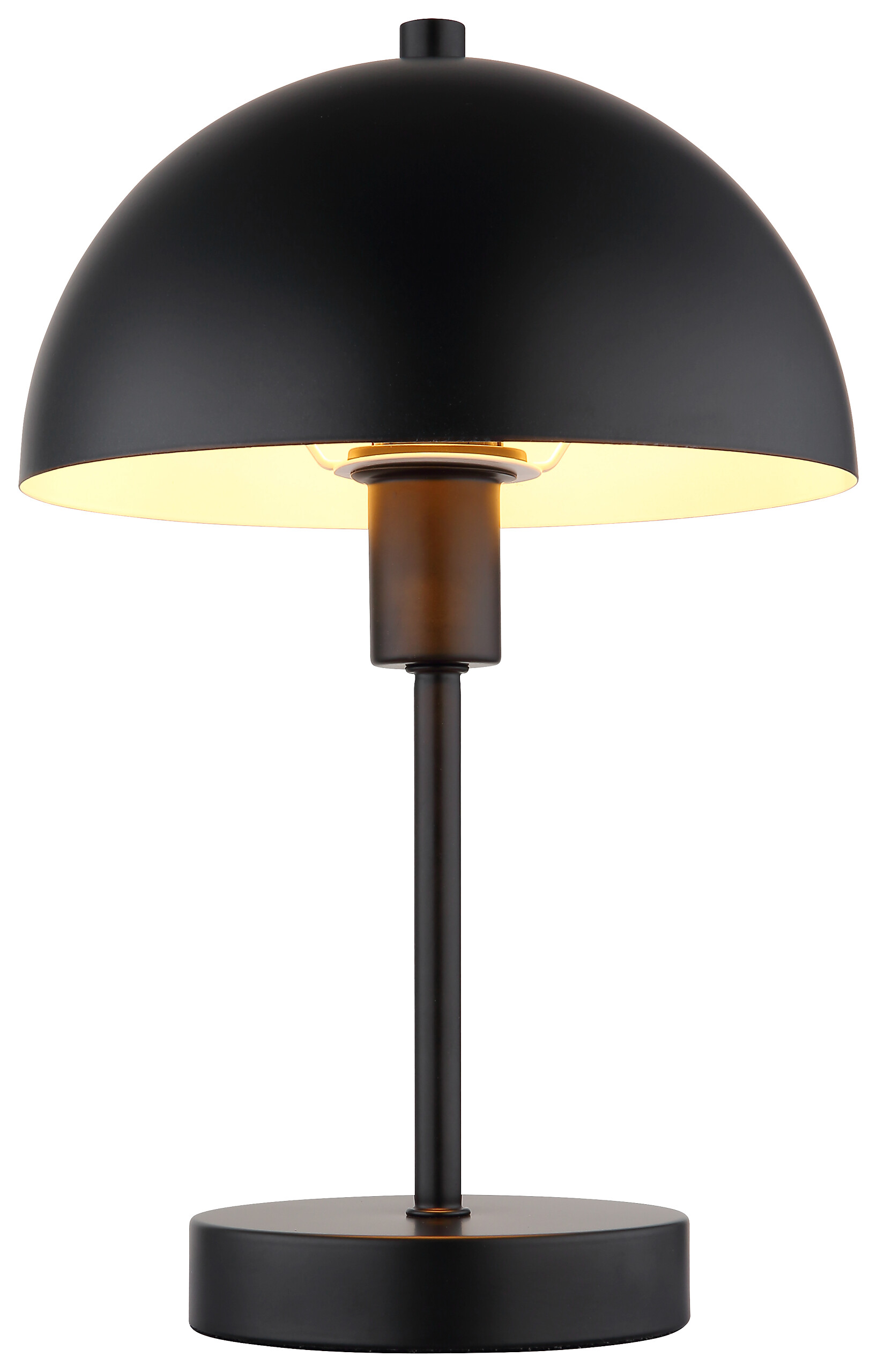GLOBO Tischleuchte Atoma mattschwarz Metall H/D: ca. 31x20 cm E14 1 Brennstellen