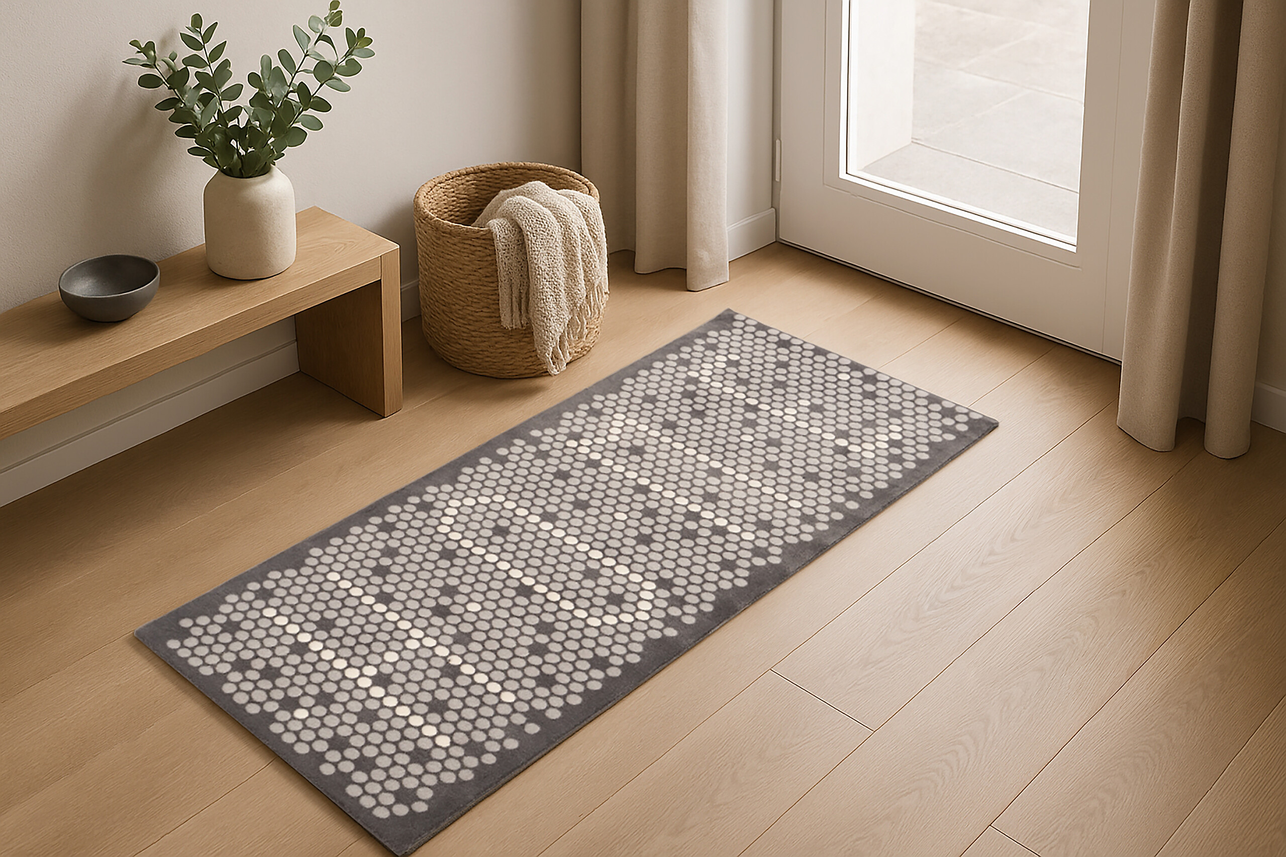 Arte Espina Kurzflorteppich Living Mat 27 petrol B/L: ca. 64x168 cm