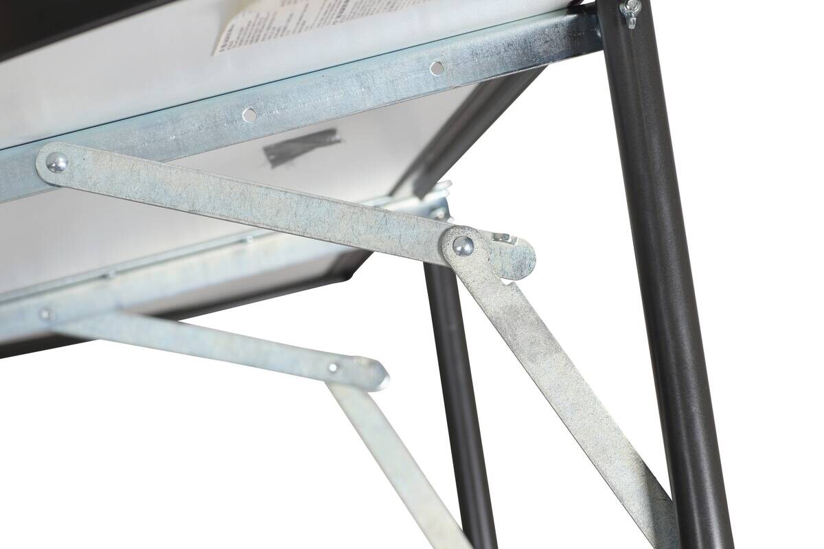 Alco Tisch anthrazit Kunststoff B/H/L: ca. 50x68x100 cm