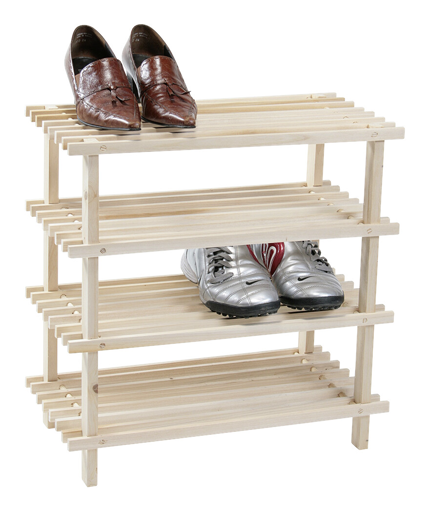 Kesper Schuhregal natur Holz B/H/L: ca. 26x40x77 cm Kesper Schuhregal natur Holz B/H/L: ca. 26x40x77 cm