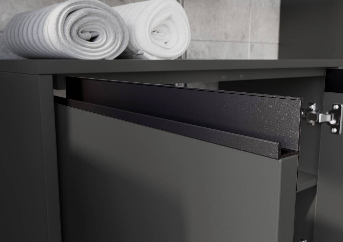 Waschbeckenunterschrank 2200-547 Graphit B/H/T: ca. 63x55x34 cm