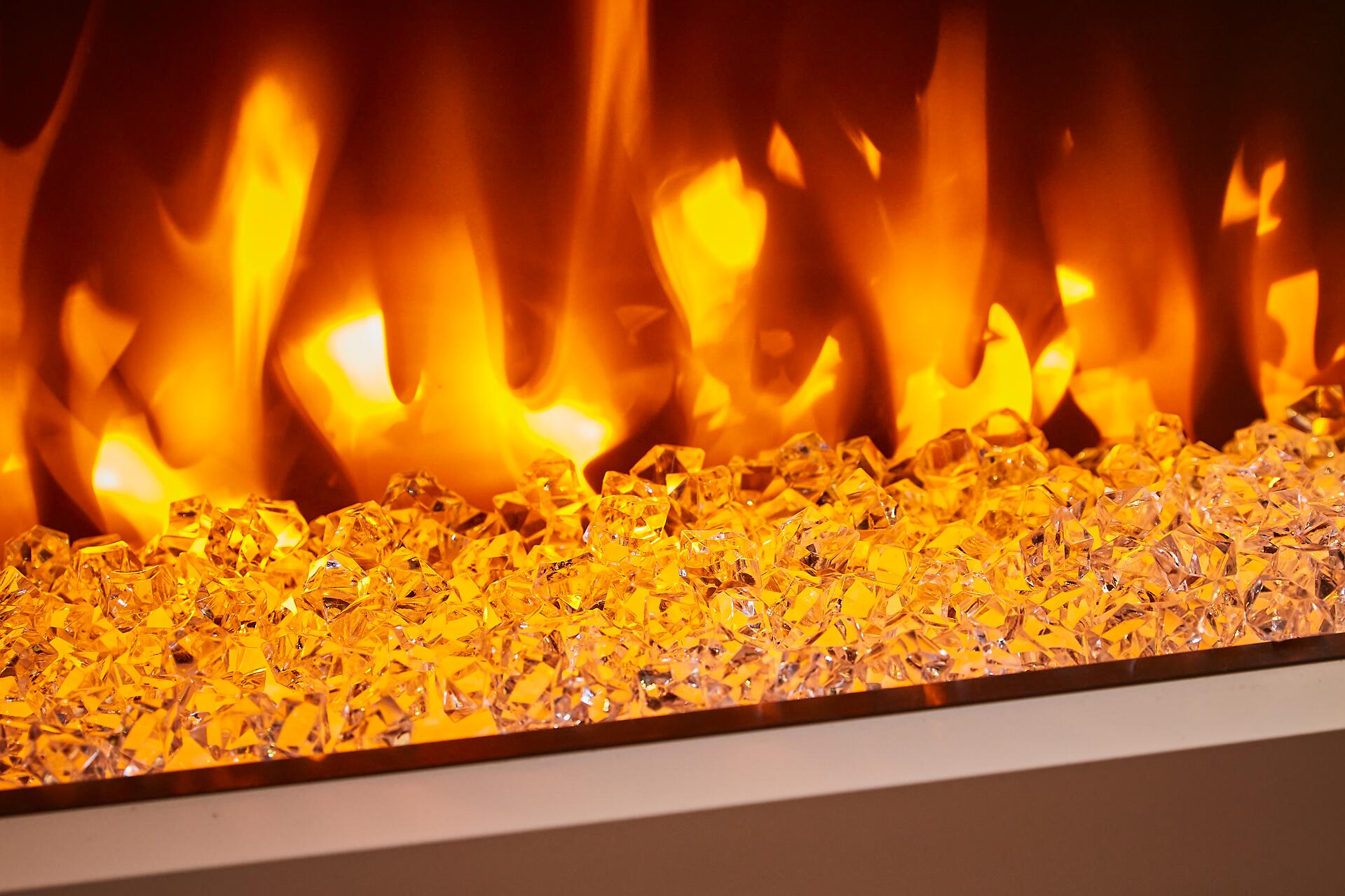 BHP Elektrischer-Kamin BG00678 weiß MDF Metall B/H/T: ca. 120x64x27 cm