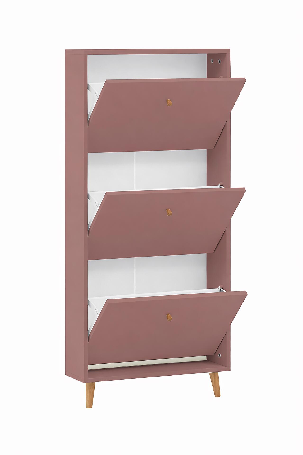 Schuhkipper Bjarne, 3er mauve B/H/T: ca. 59,8x131x19,55 cm Schuhkipper Bjarne, 3er mauve B/H/T: ca. 59,8x131x19,55 cm