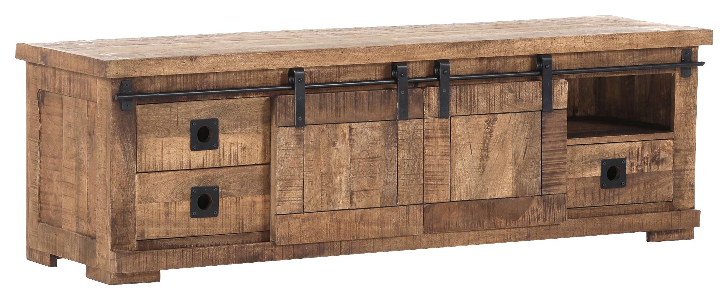 Lowboard Kongo sägerau natur B/H/T: ca. 160x50x47 cm Lowboard Kongo sägerau natur B/H/T: ca. 160x50x47 cm