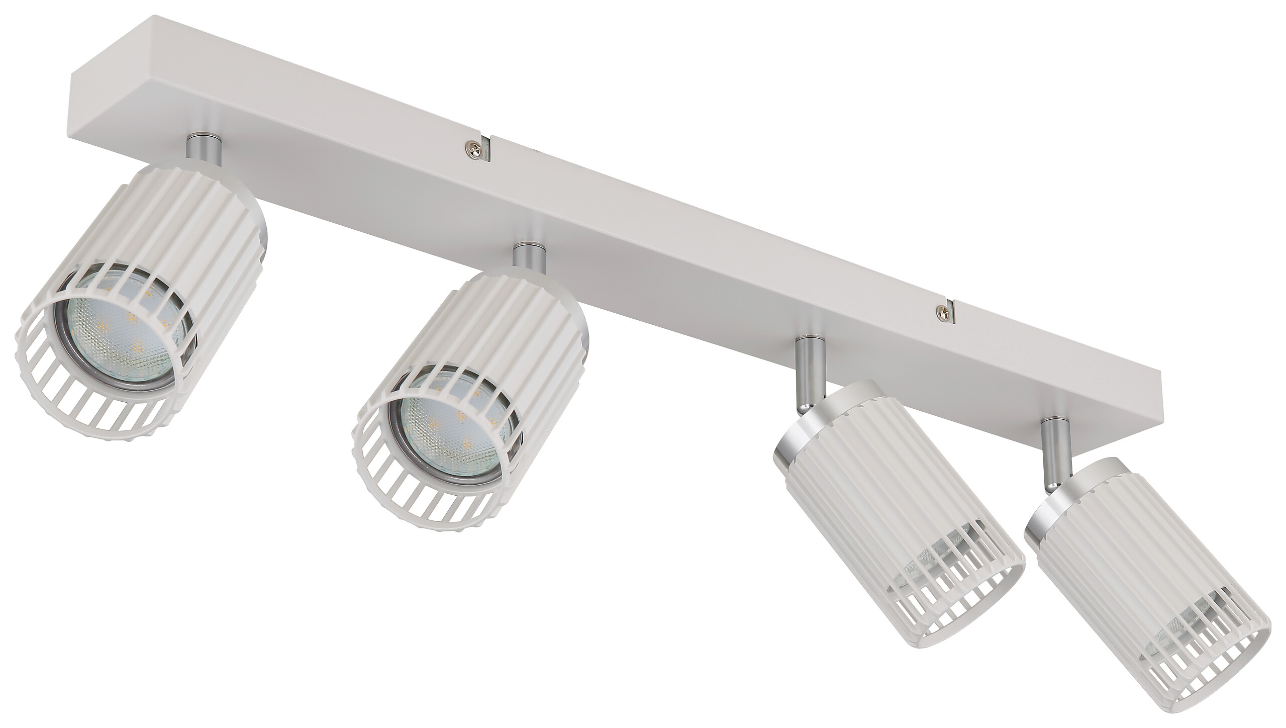 GLOBO Strahler weiß Metall Aluminium B/H/T/L: ca. 12,5x15,5x53x53 cm GU10 4 Brennstellen