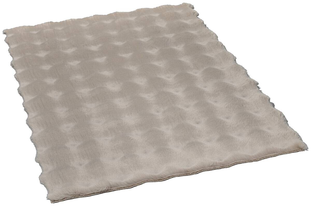 Fellimitat Big Bubble taupe B/L: ca. 80x150 cm