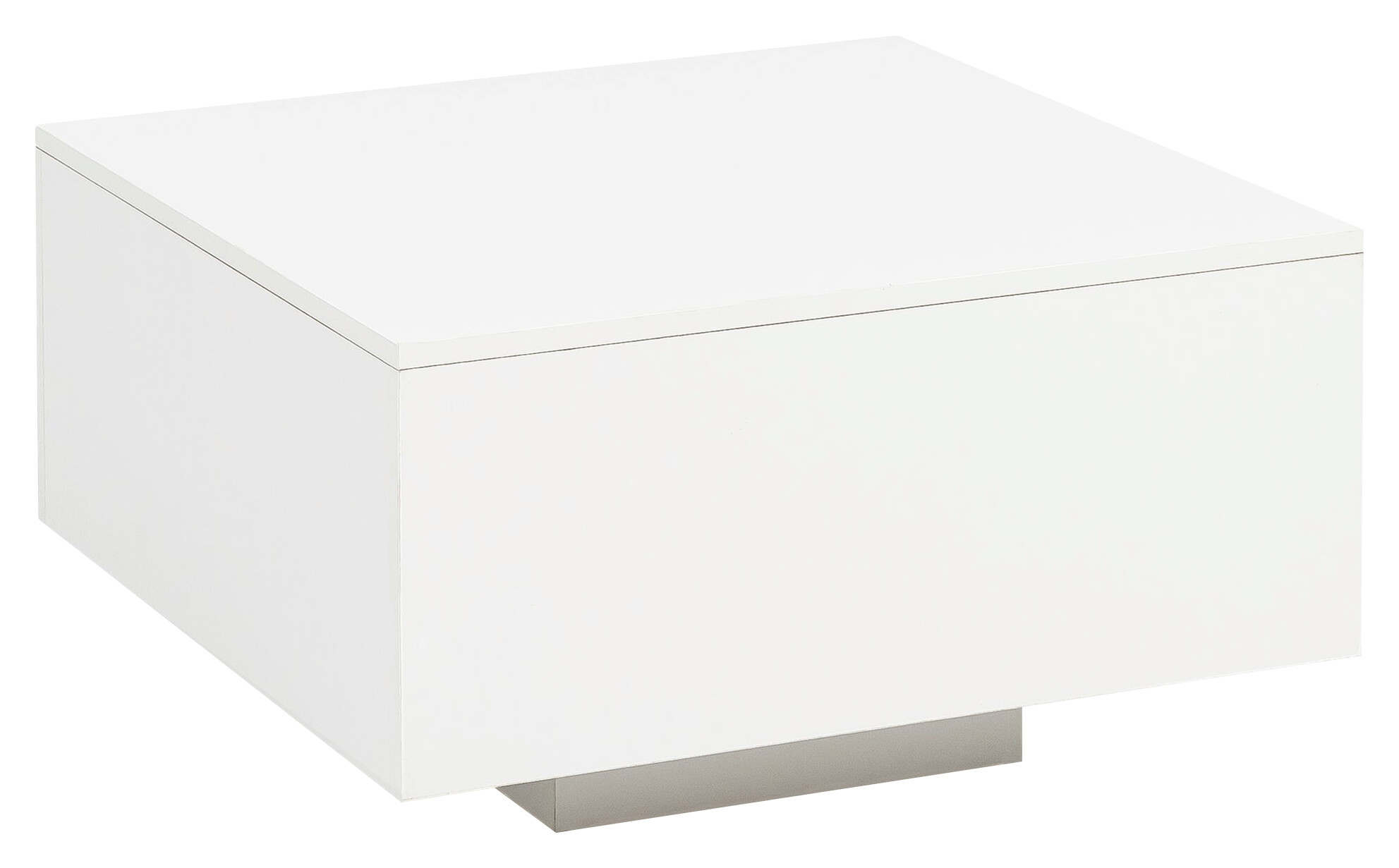 Wohnling Couchtisch weiß Holzwerkstoff B/H/T: ca. 60x35,5x60 cm