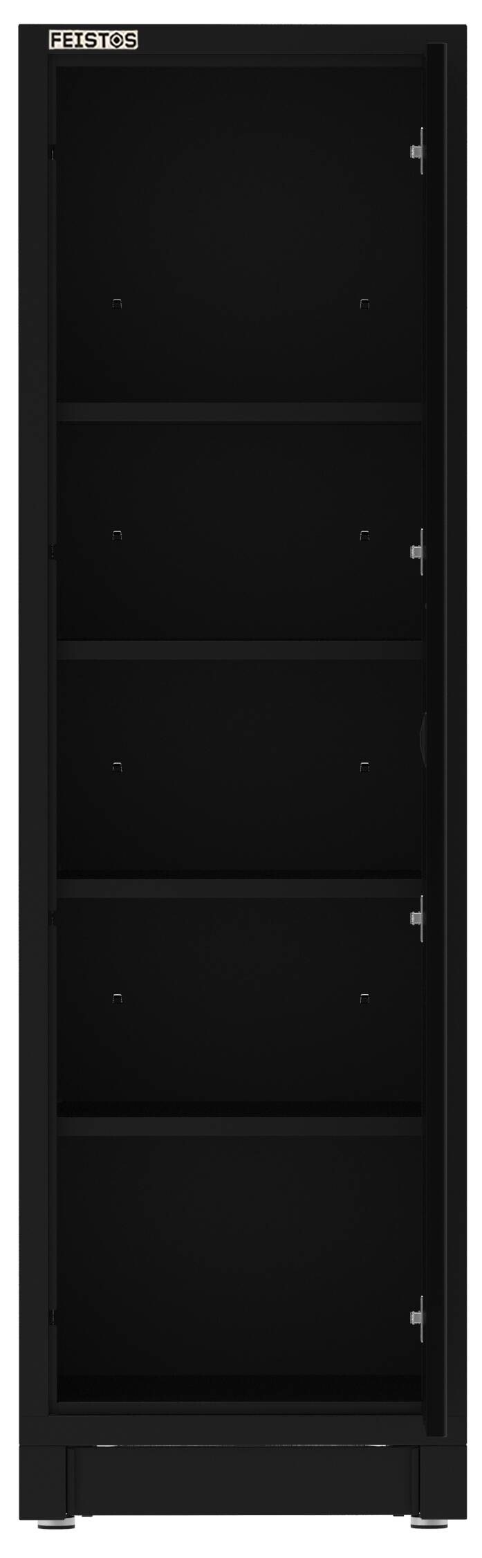 Hochschrank EOS Blackline schwarz B/H/L: ca. 60x200x61 cm