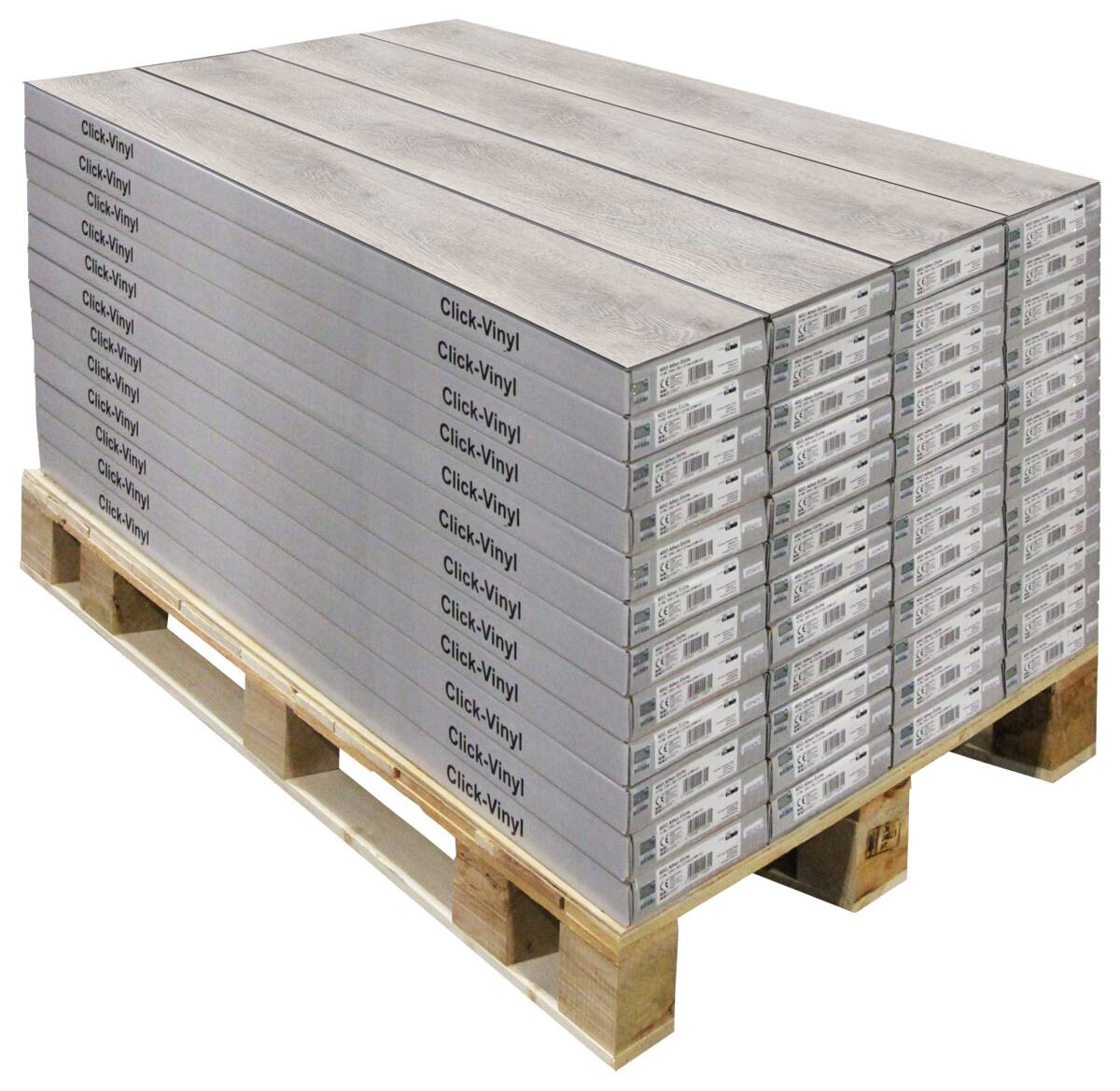 Click-Vinylboden Mailand ca. 2,22 m² im Paket B/L: ca. 18,2x122 cm pro Paket