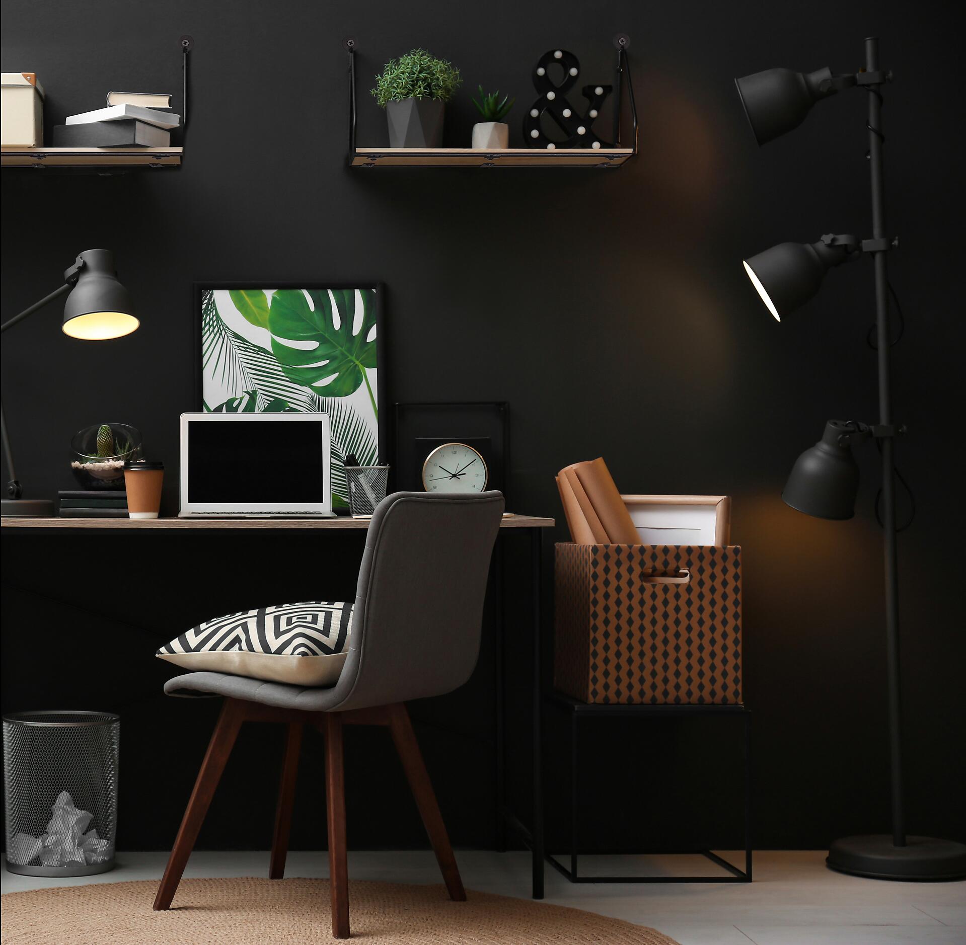 Wandregal Sabrina schwarz B/H/T: ca. 30x13x11 cm