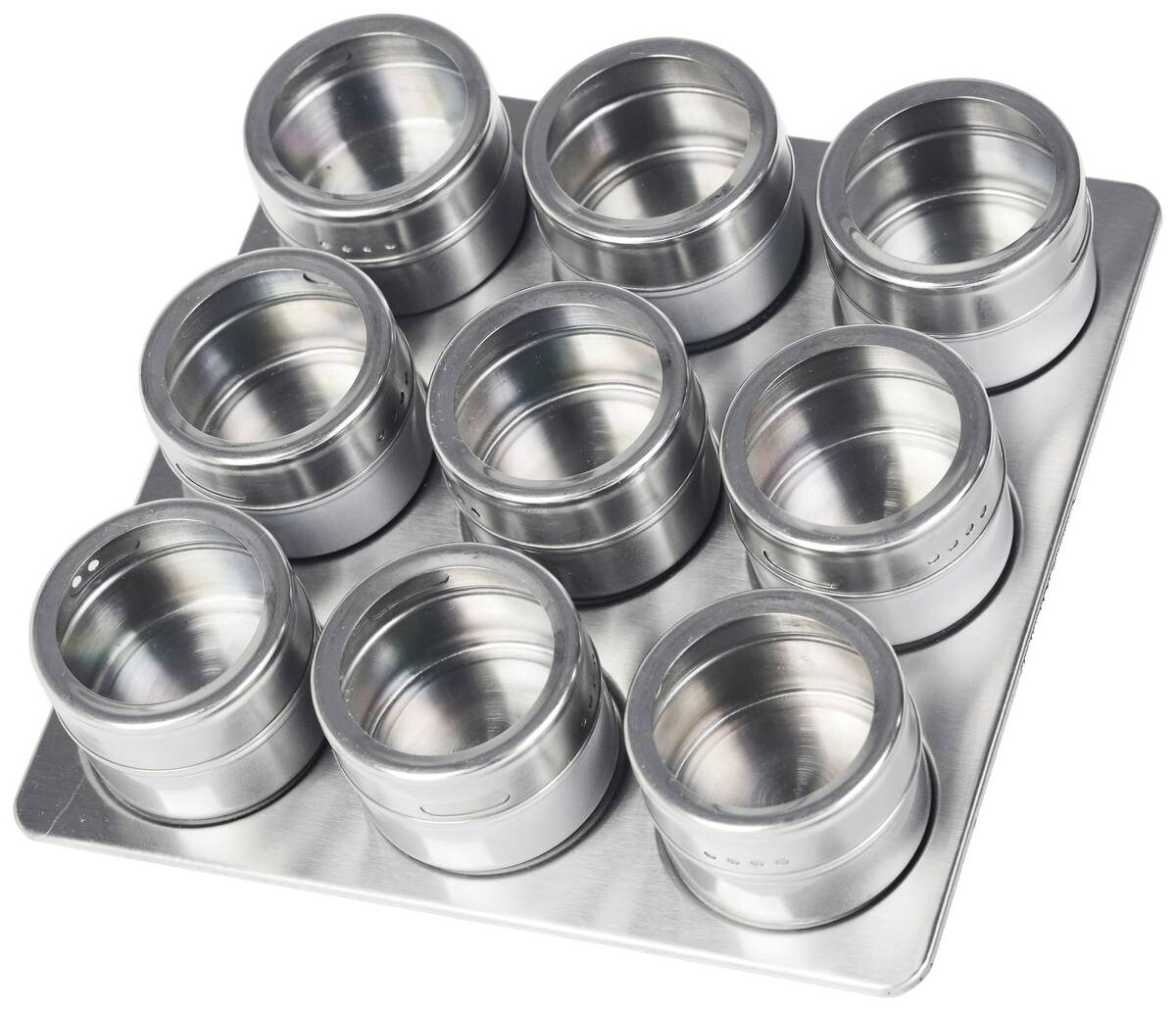 SCHÄFER Gewürzdosenset silber Edelstahl