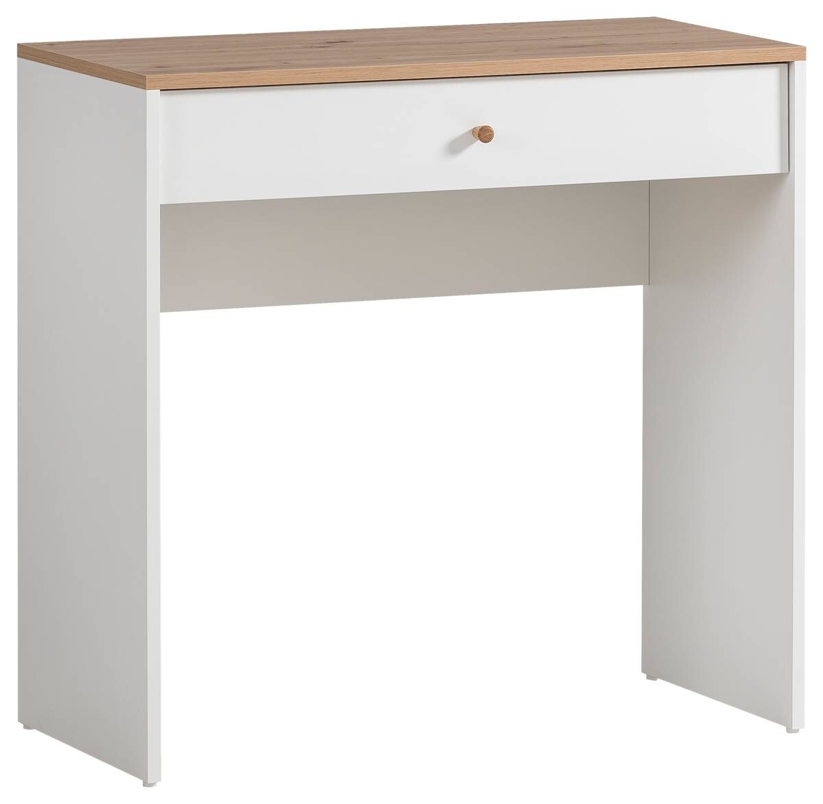 Schminktisch Hilda weiß matt Eiche Artisan Nachbildung B/H/T: ca. 80,1x78,5x40 cm