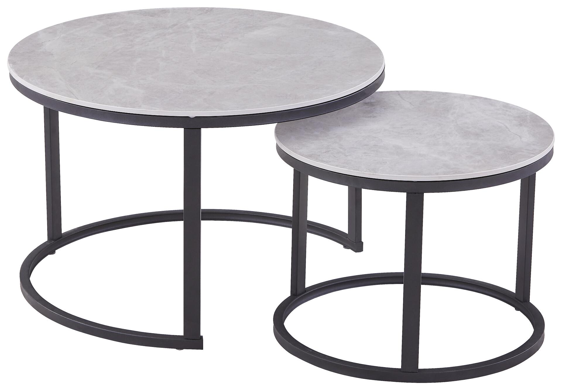 Couchtisch C680G-Couple grau schwarz Keramik Metall B/H: ca. 70x45 cm Couchtisch C680G-Couple grau schwarz Keramik Metall B/H: ca. 70x45 cm