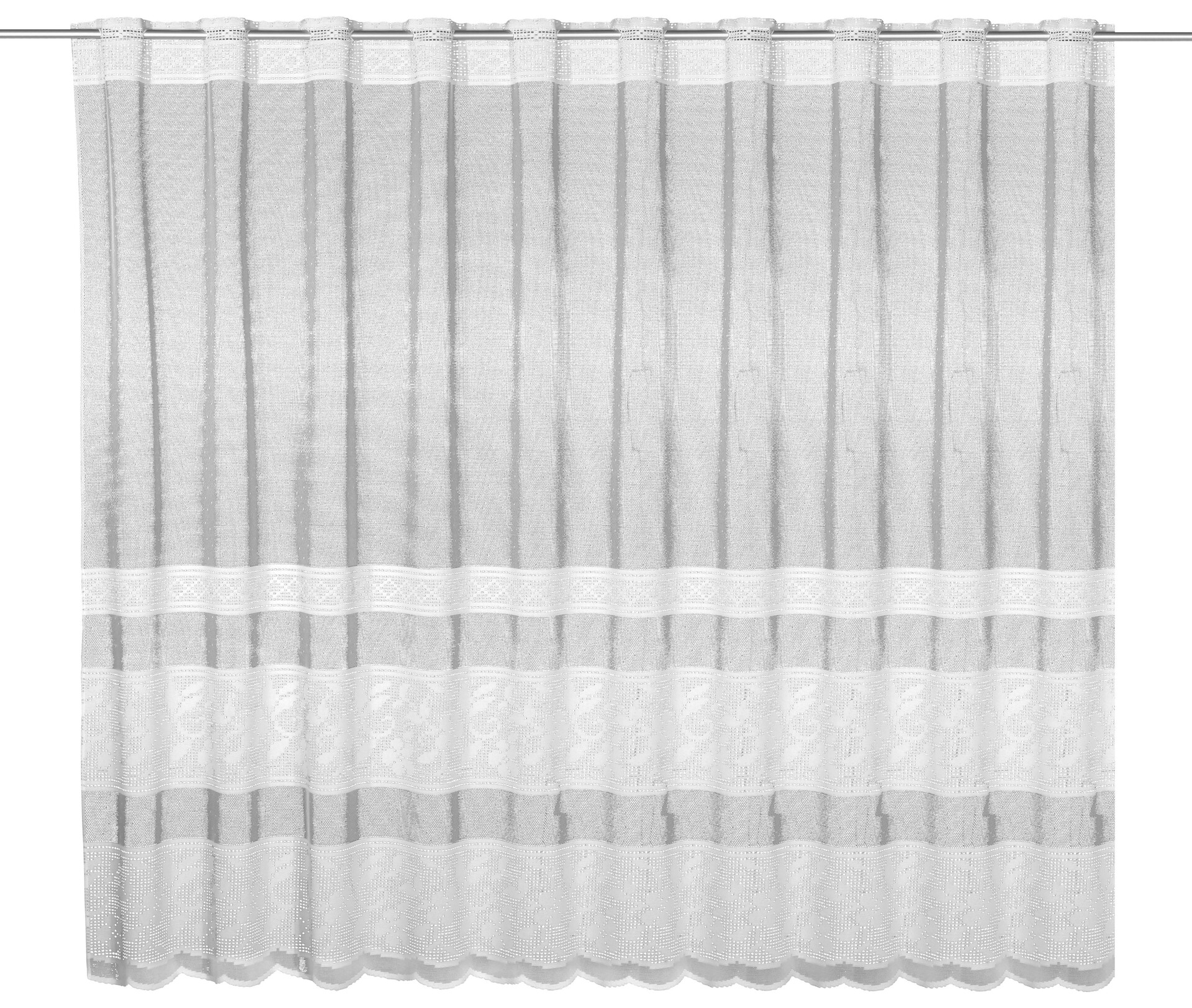 creative lifestyle Scheibengardine Elsa weiß B/L: ca. 150x120 cm