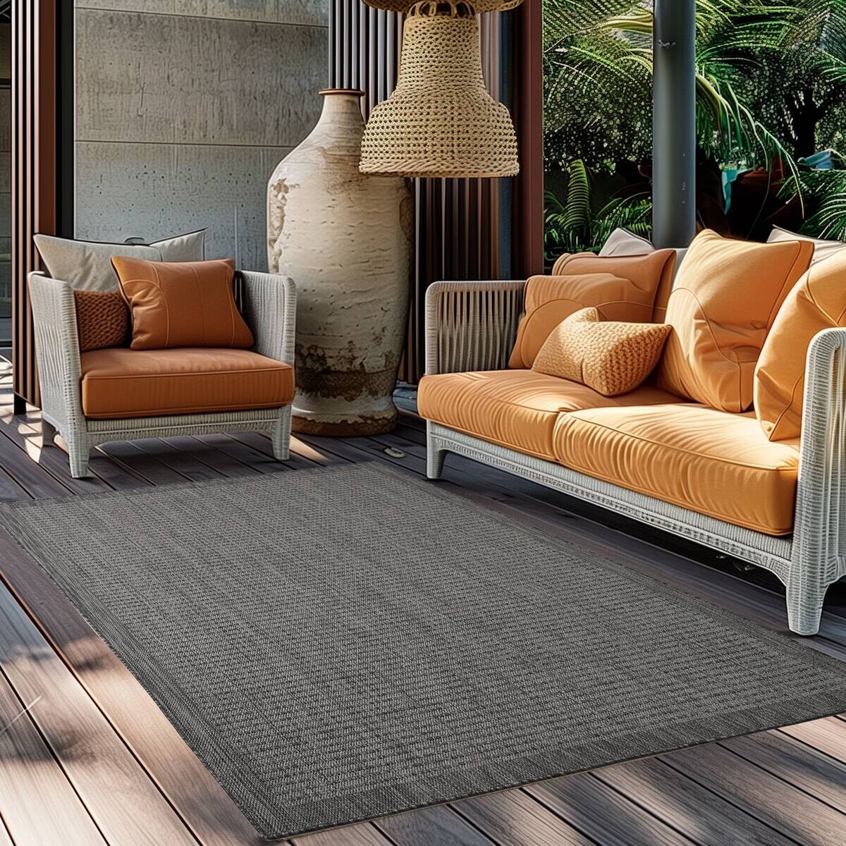 Ayyildiz Teppich GIZA schwarz B/L: ca. 240x340 cm