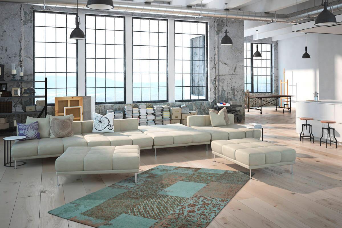 360Living Teppich Symphony türkis B/L: ca. 120x170 cm