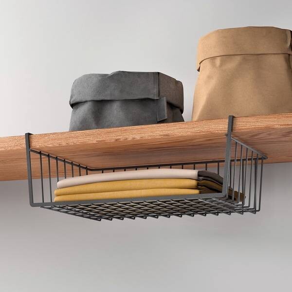 Metaltex Schrankkorb mattschwarz Metall B/H/T: ca. 40x14x26 cm