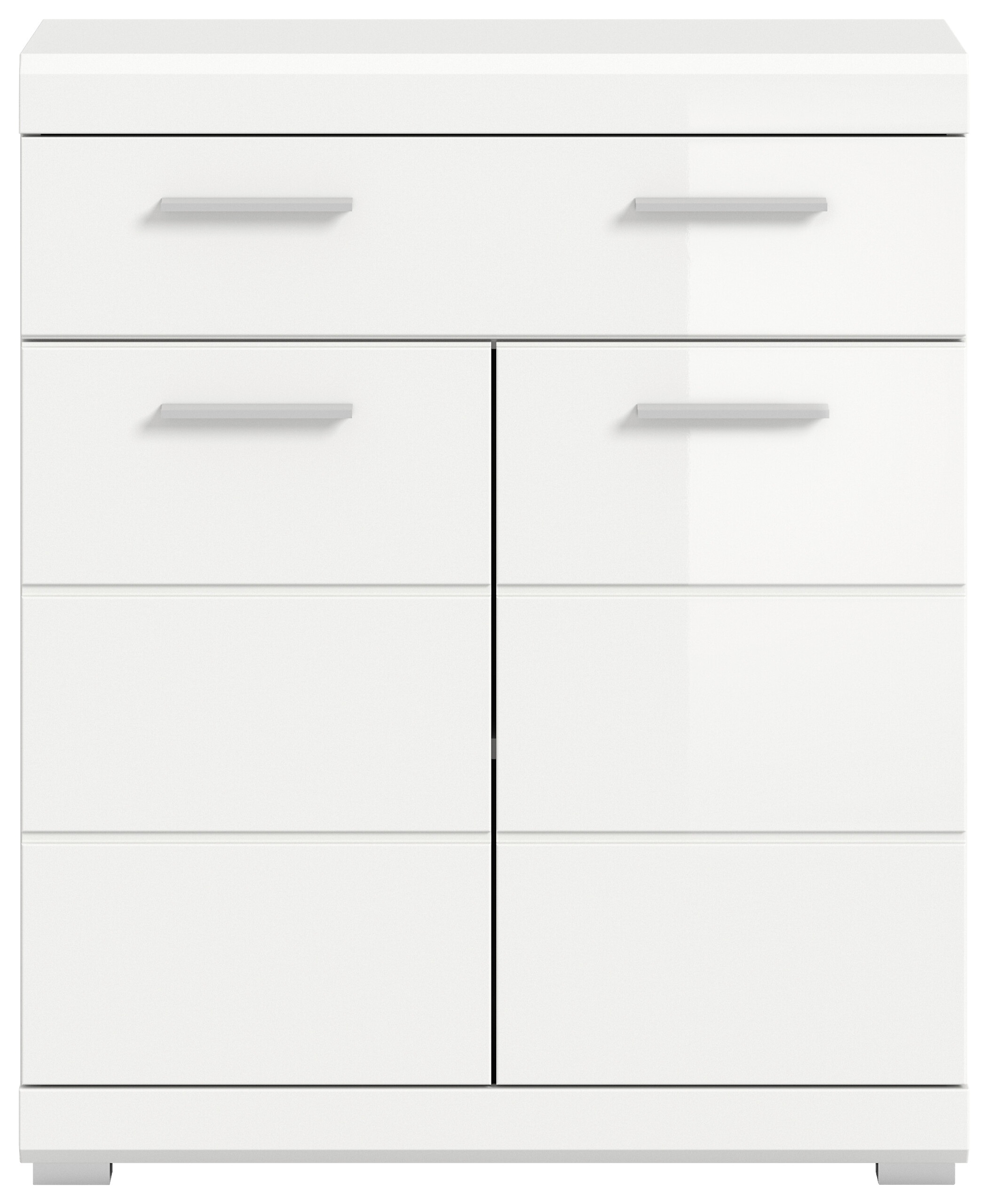 Schrank Scout weiß weiß Hochglanz B/H/T: ca. 74x88x31 cm