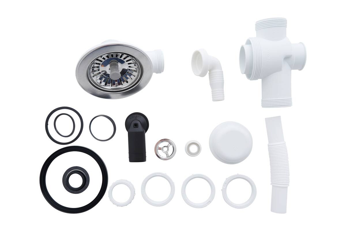 Respekta Einbauspüle Denver 86 x 50 S schwarz Mineralite B/H/T: ca. 86x20x50 cm