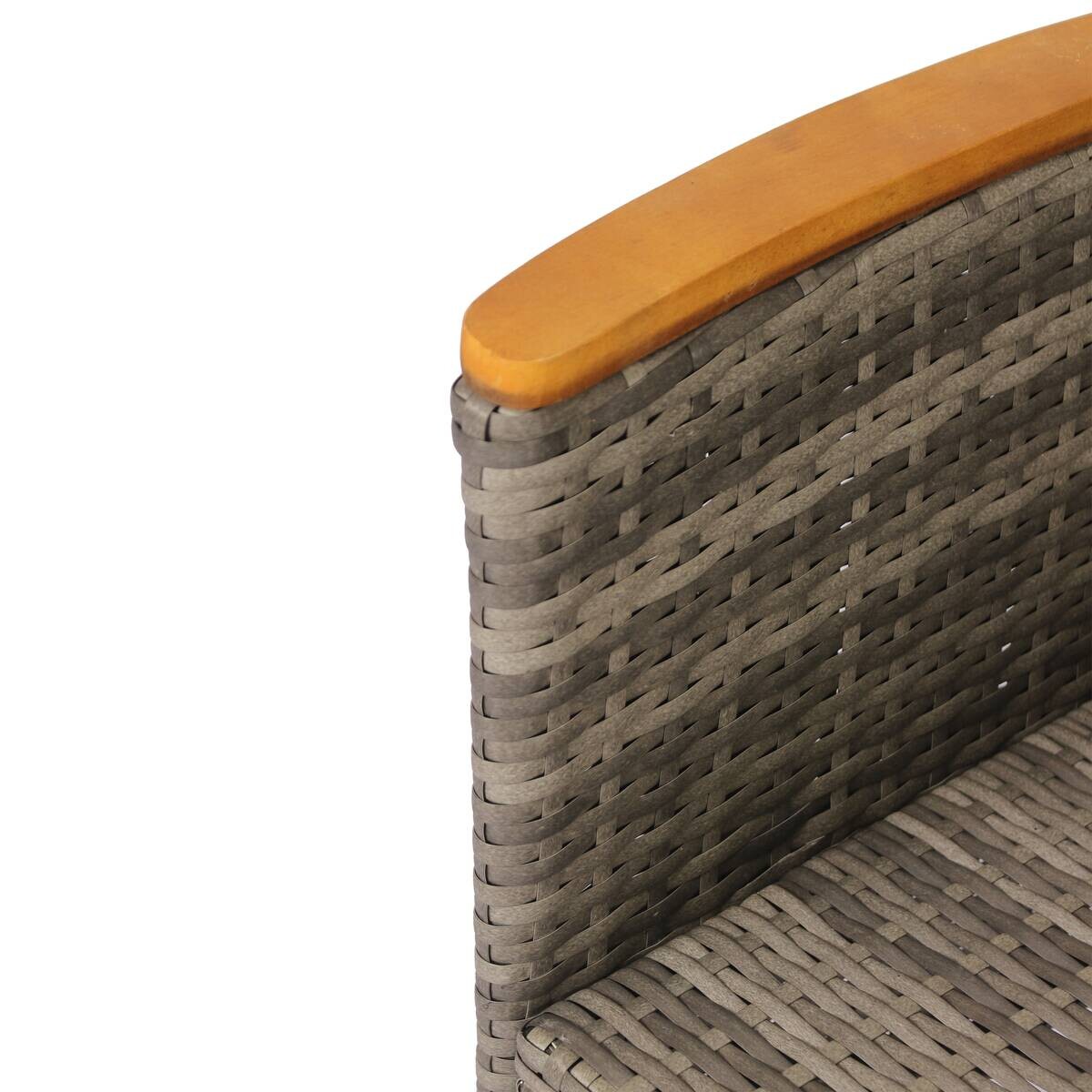 POCOline Tischgruppe Korfu grau Polyrattan