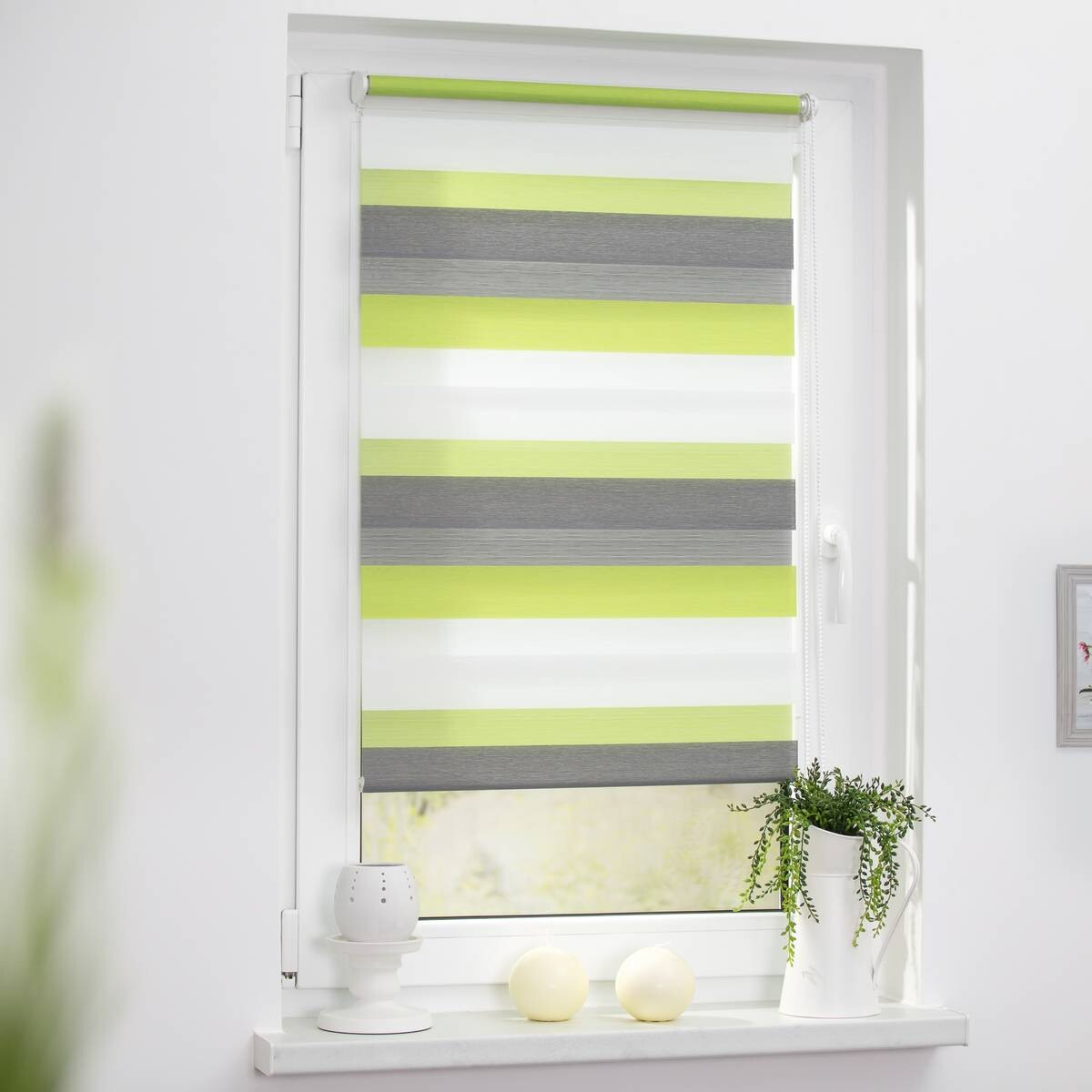 LICHTBLICK Doppelrollo Duo grün B/L: ca. 70x150 cm