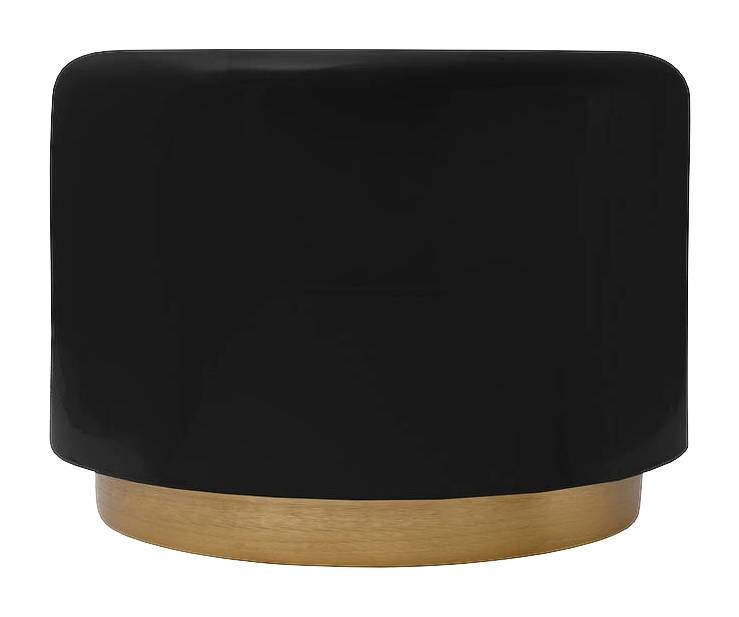 360 Living Hocker Artisse 251 schwarz gold Metall H/D: ca. 43x51,5 cm