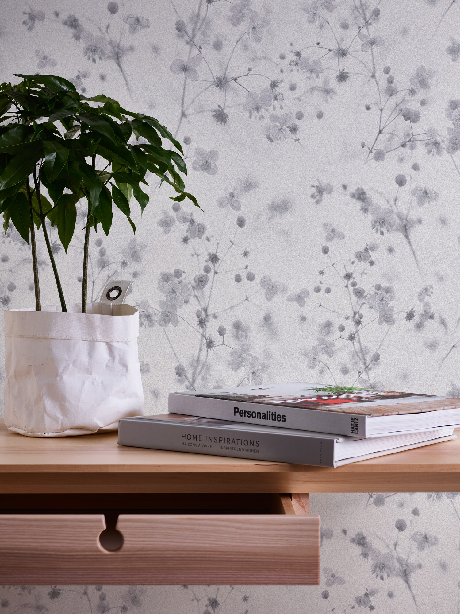 A.S.Creation Papiertapete weiß grau B/H/D: ca. 53x1005x7 cm