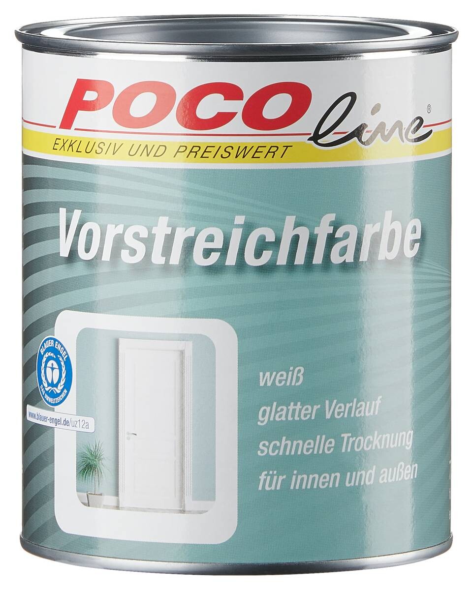 POCOline Acryl Vorstreichfarbe weiß matt ca. 0,75 l