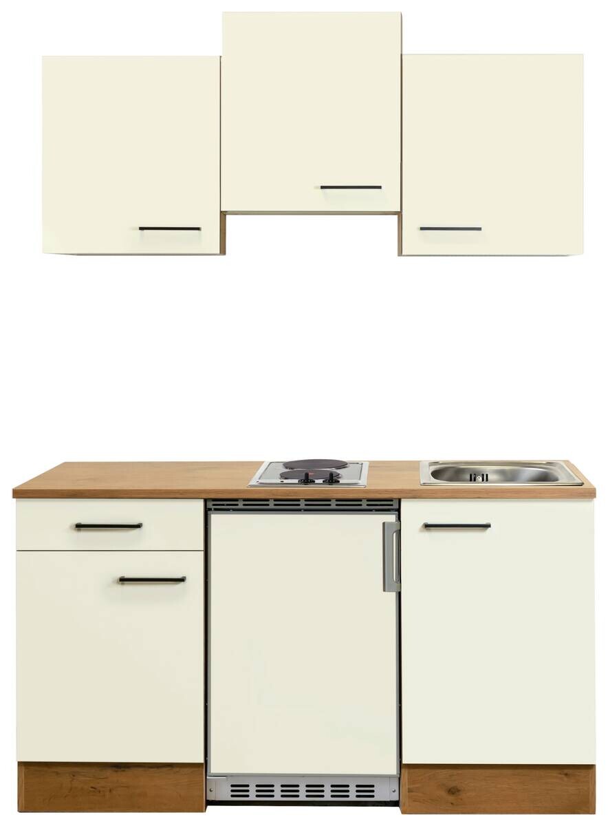Küchenblock Avila Magnolie matt B/H/T: ca. 151x226x60 cm
