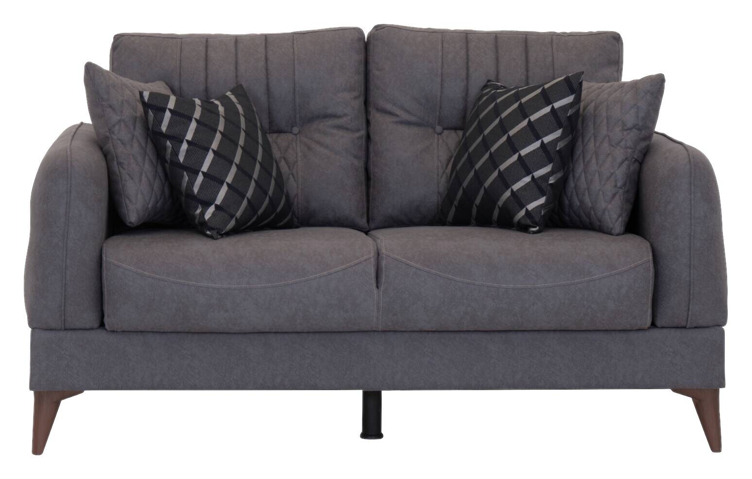 Sofa 3-2-1 Mislina blaugrau Microfaser