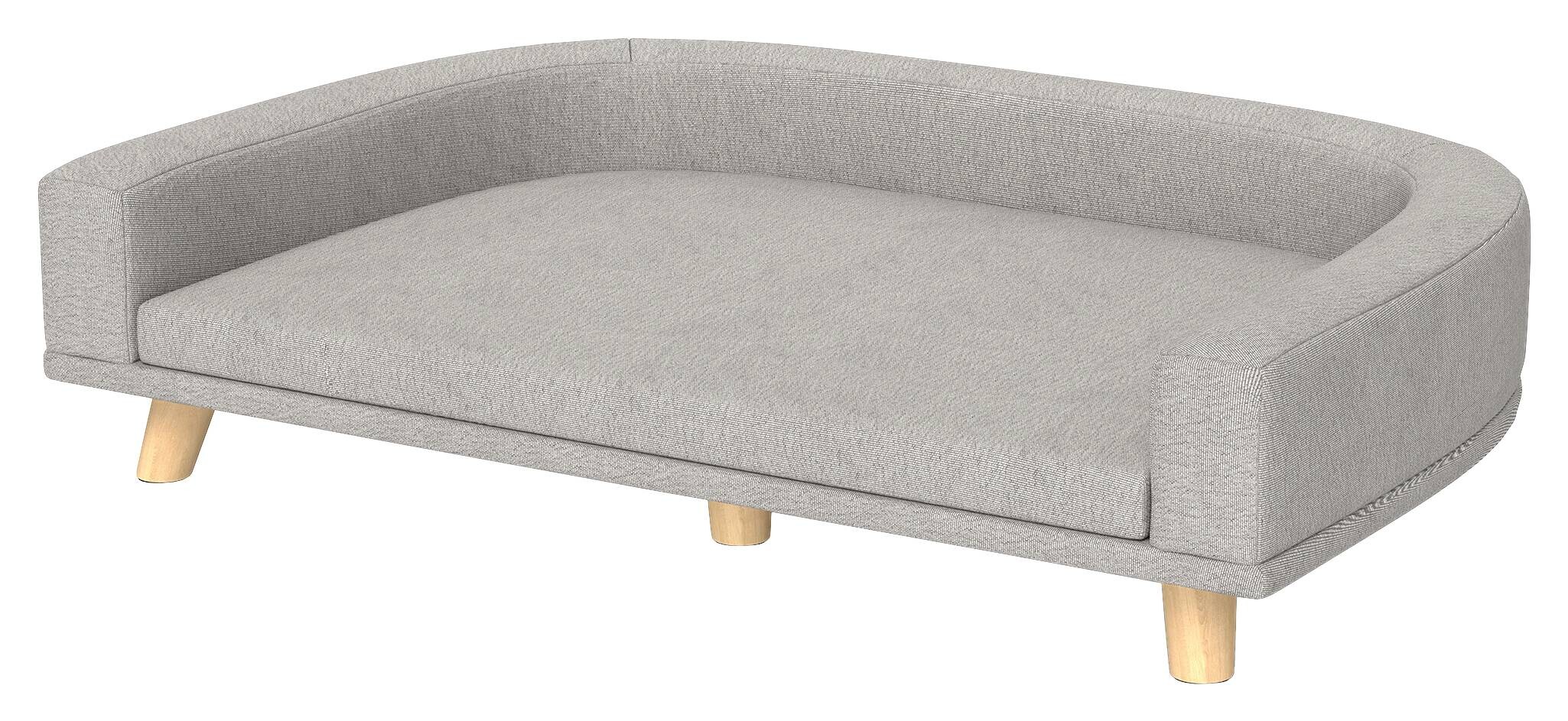 PawHut Hundebett grau Polyester B/H/L: ca. 67x25x98 cm