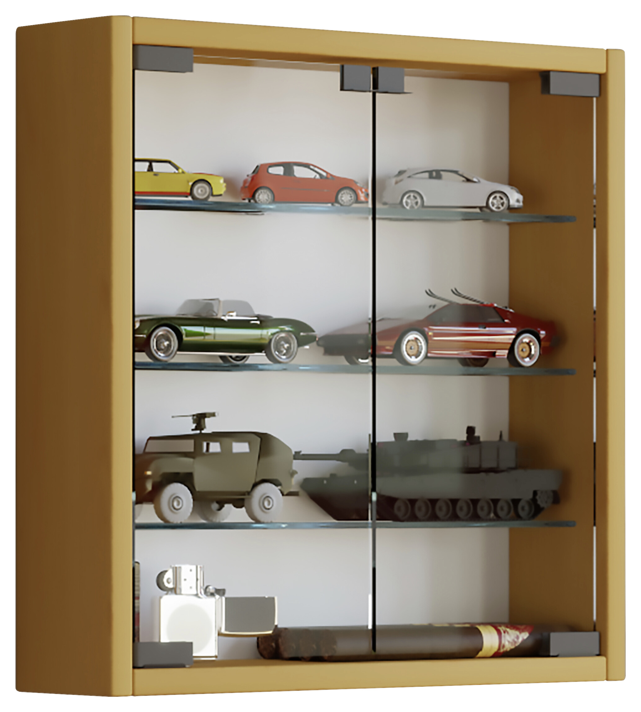 Vitrine Mandosa S buche Nachbildung Holzwerkstoff Glas B/H/T: ca. 40x40x10 cm Vitrine Mandosa S buche Nachbildung Holzwerkstoff Glas B/H/T: ca. 40x40x10 cm