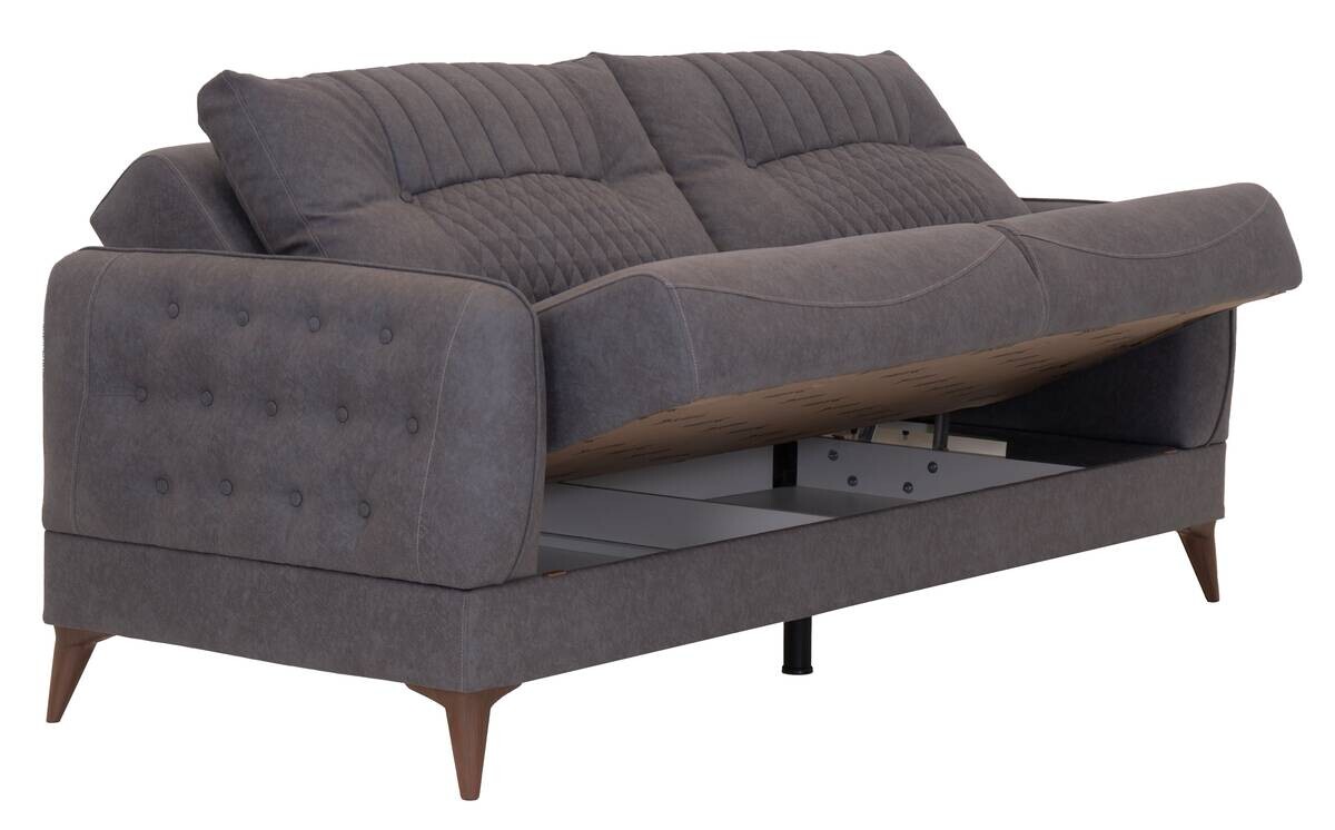 Sofa 3-2-1 Mislina blaugrau Microfaser