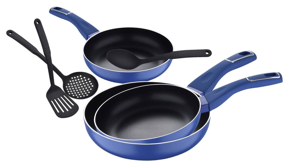 SAN IGNACIO Pfannen-Set LAND INDIGO blau Aluminium 6 tlg.