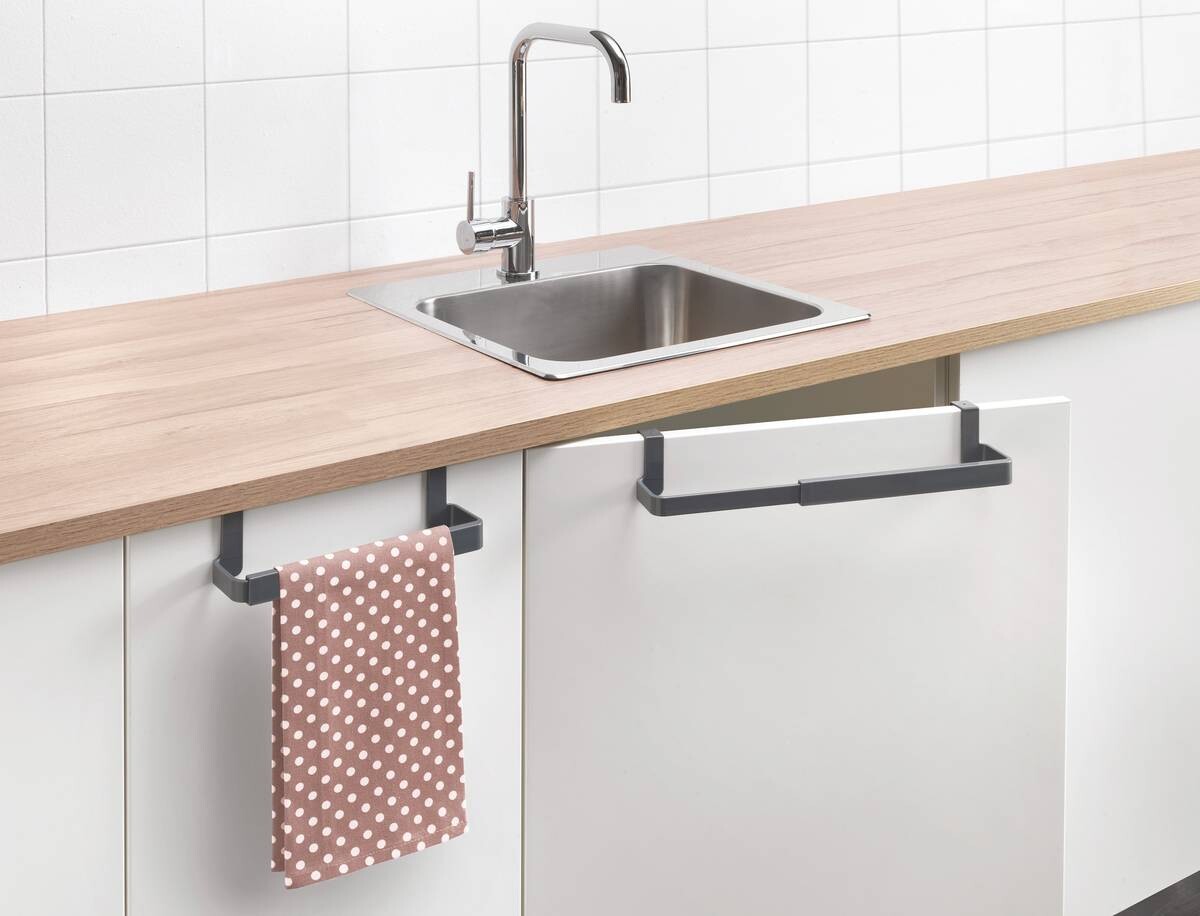 Metaltex Handtuchhalter schwarz Kunststoff