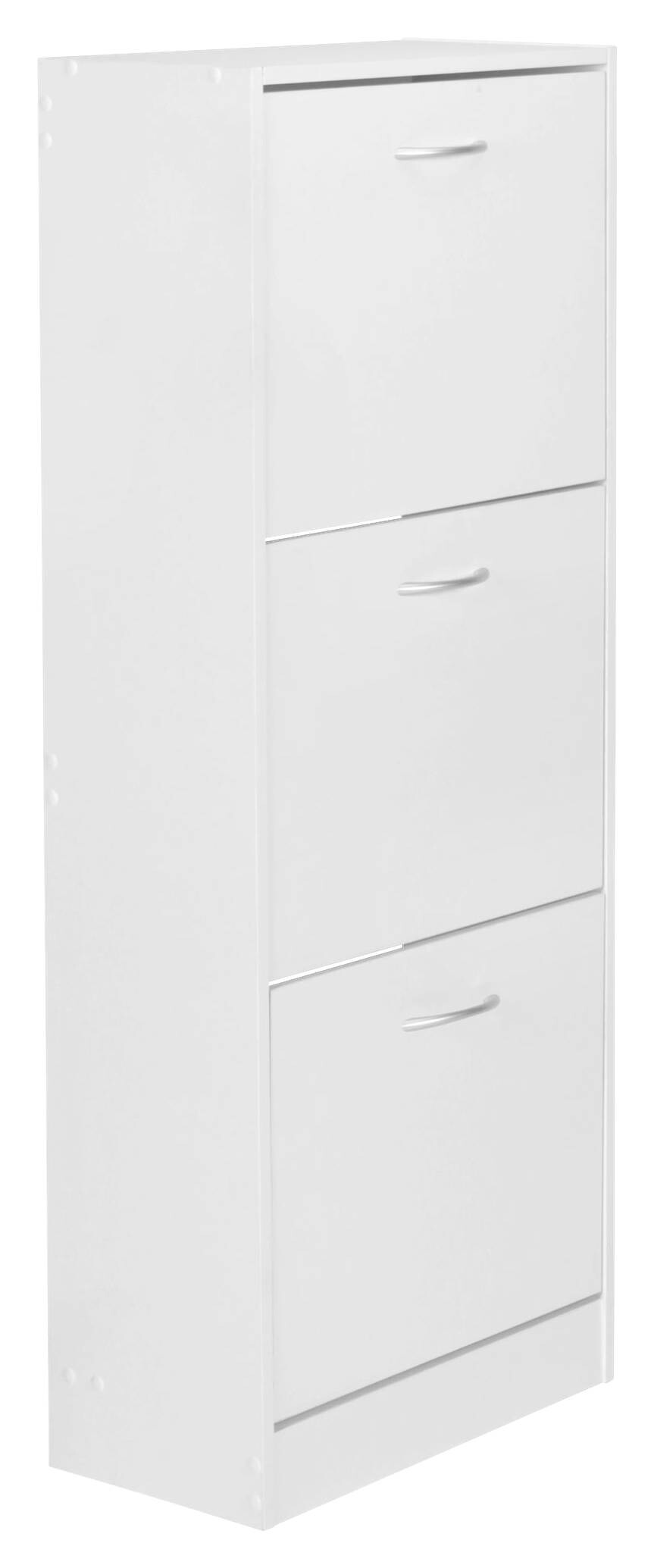 Schuhschrank weiß B/H/T: ca. 50x125x24 cm