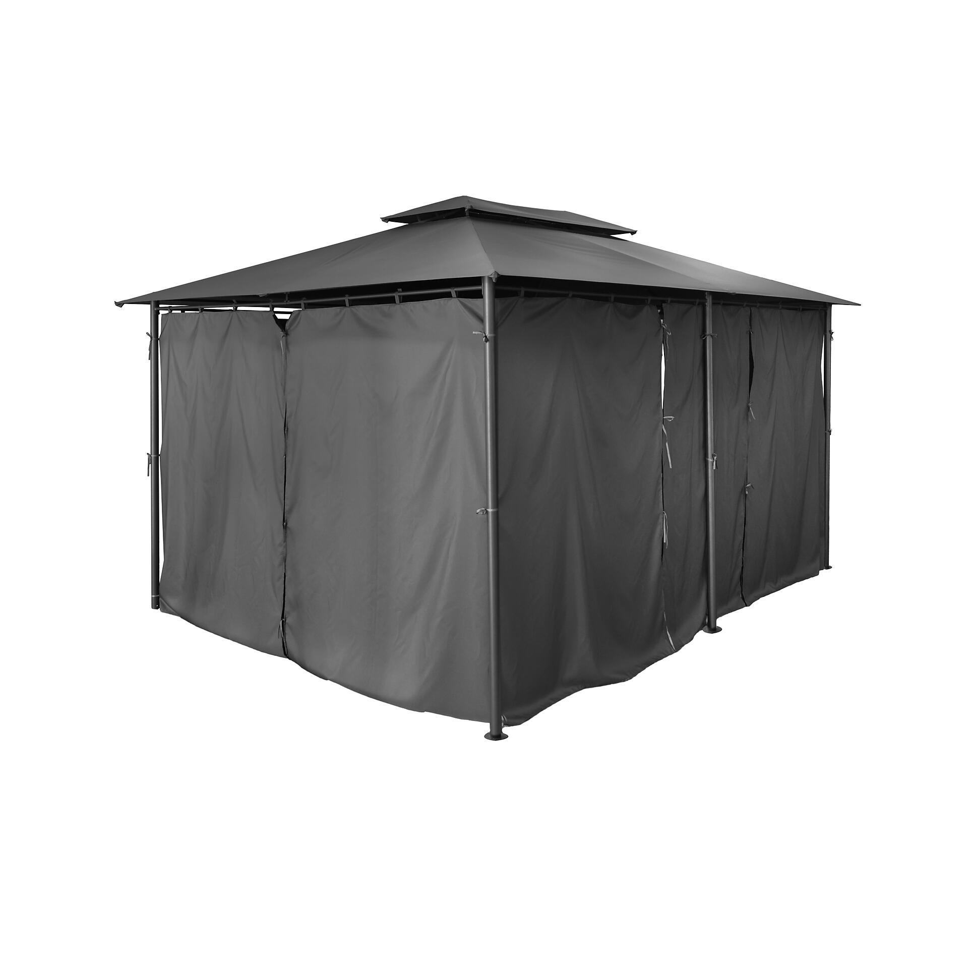 POCOline Pavillon schwarz Stahl B/H/L: ca. 400x270x300 cm