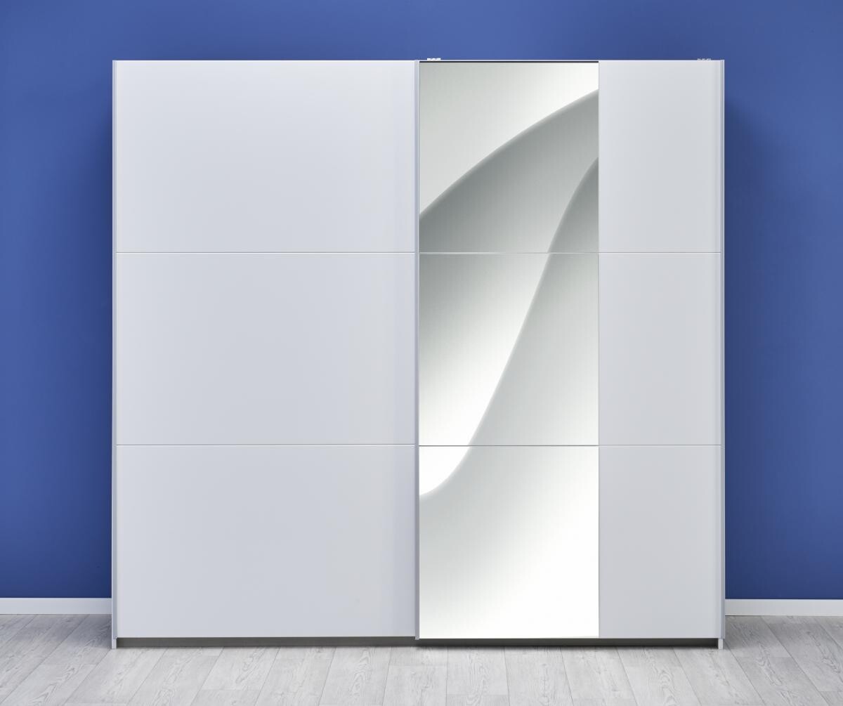 Schwebetürenschrank Kronach Alpinweiß B/H/T: ca. 218x210x59 cm