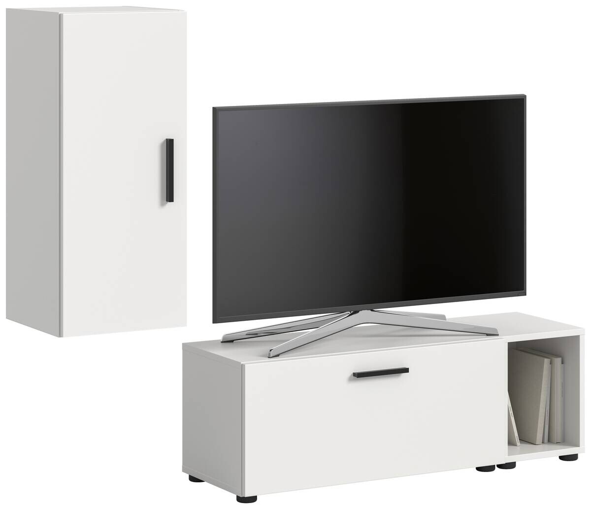 Wohnwand-Set TheOne weiß B/H/T: ca. 75x32x34 cm